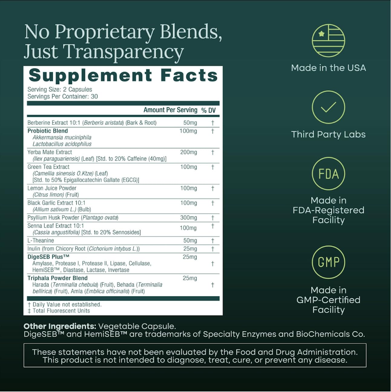 Colon Cleanse + Supplement Weight Loss & Energy - Appetite Suppressant & Fat Burner for women and men with Berberine, Yerba Mate, Psyllium Husk, Senna Leaf Etta Vita buy supplements canada