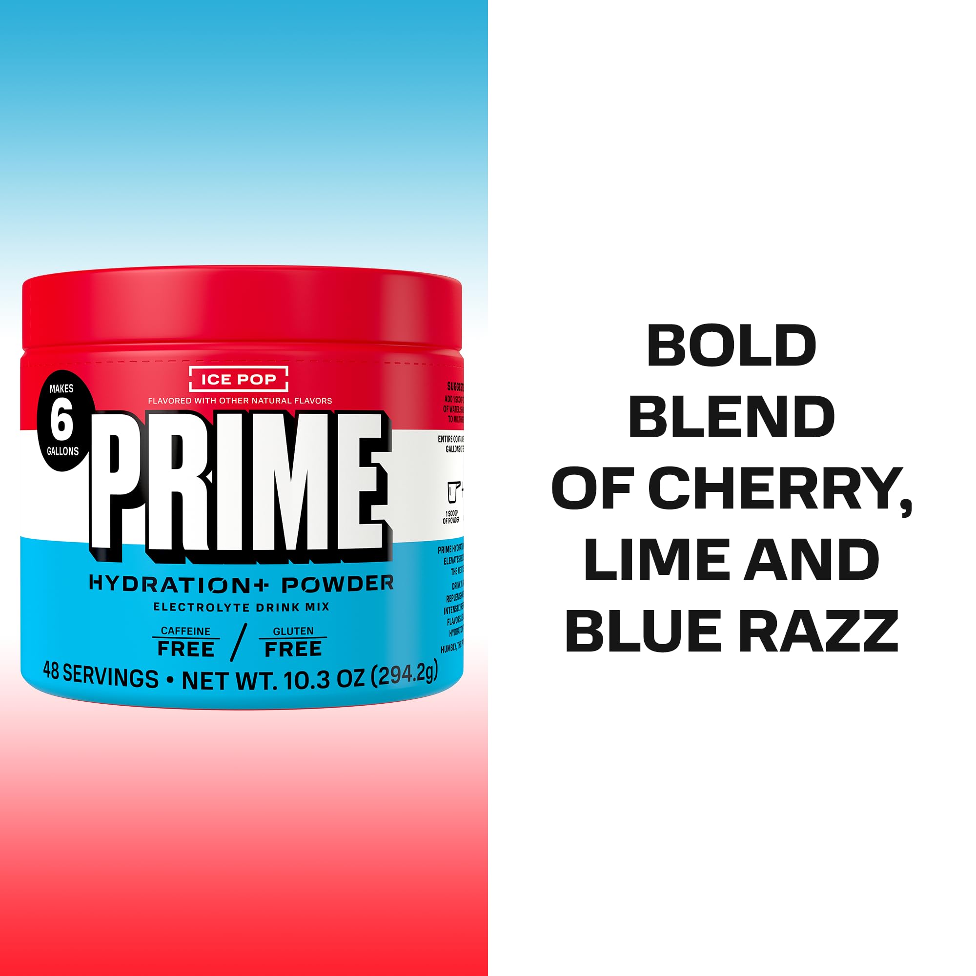PRIME HYDRATION+ Electrolyte Powder, Ice Pop, Sugar Free Hydration Drink Mix with Potassium, Magnesium & B Vitamins to Replenish Fluids, PRIME HYDRATION buy supplements canada
