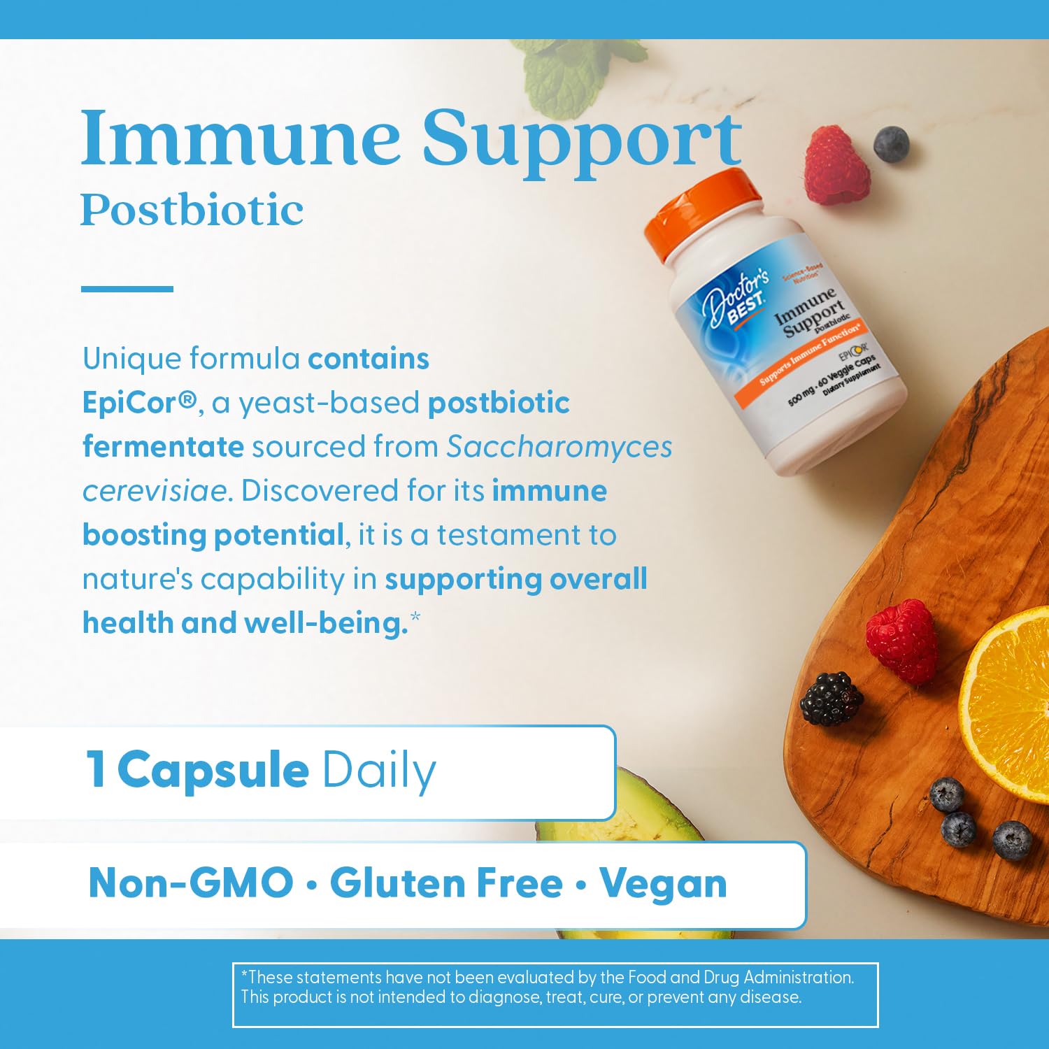 Doctors Best Immune Support Postbiotic, Supports Immune Function, Non-GMO, Gluten Free, Vegan 60 Veggie Caps Doctor's BEST buy supplements canada