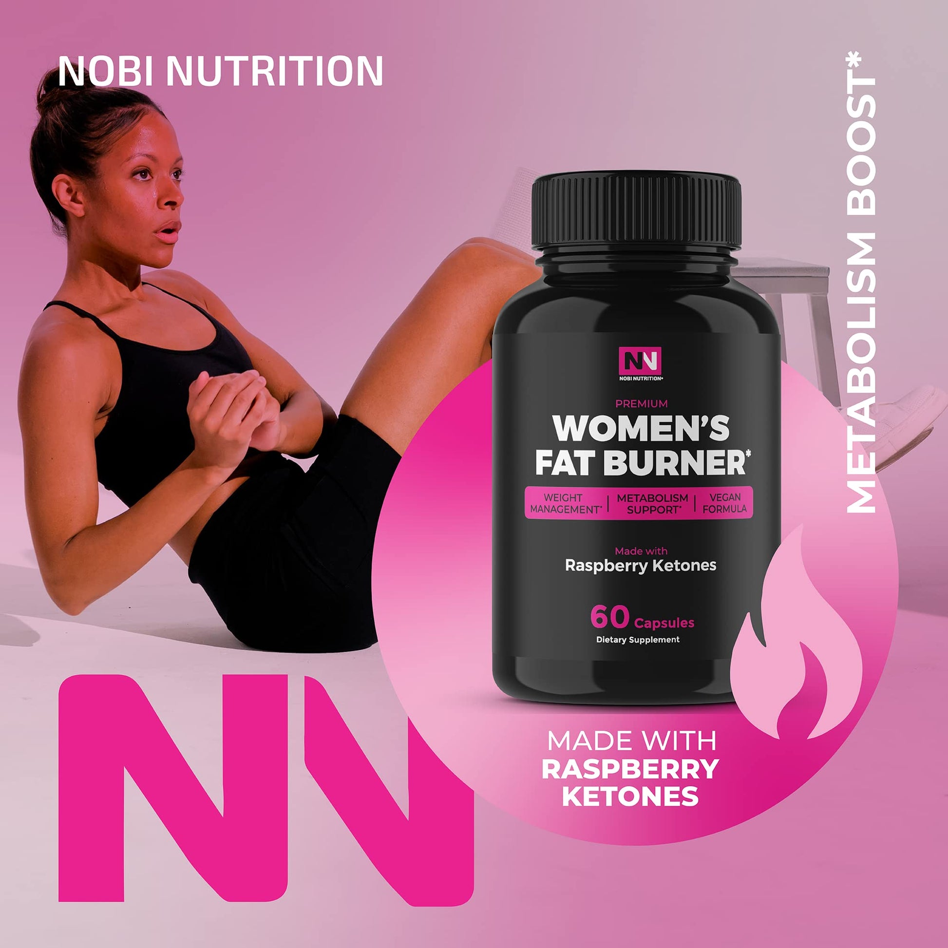 Fat Burner For Women | Metabolism Booster & Weight Loss Support Supplement Nobi Nutrition buy supplements canada