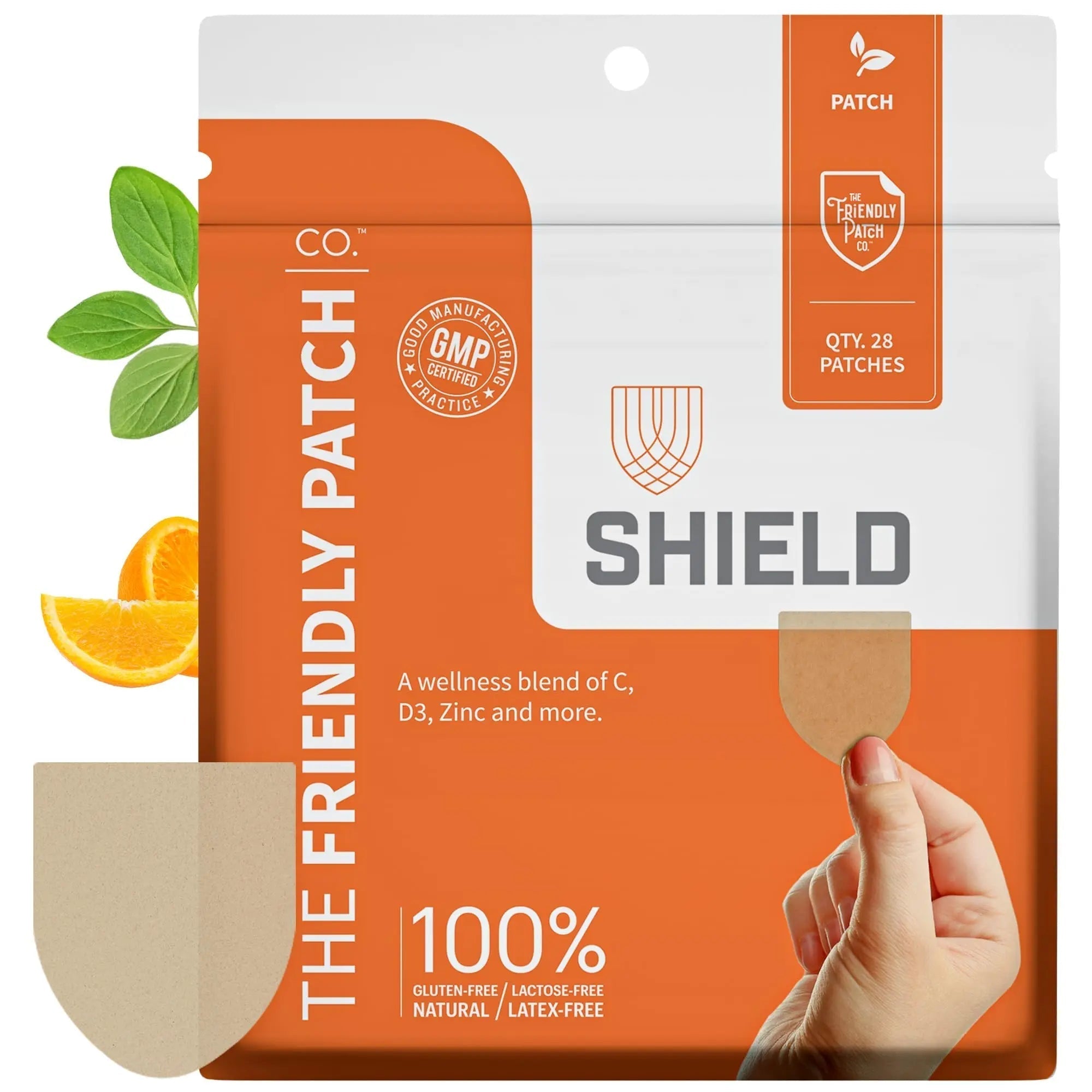 The Friendly Patch Shield Immunity Support Patch | Wearable Immune Boosters for Adults with Vitamin D3, C and Zinc The Friendly Patch CO. buy supplements canada