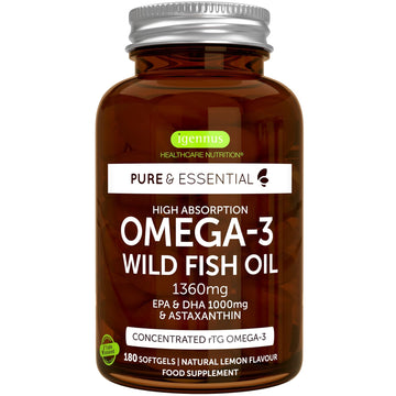 Omega-3 Wild Fish Oil & Astaxanthin, The Most Advanced High Absorption rTG Omega-3 Igennus Healthcare Nutrition buy supplements canada
