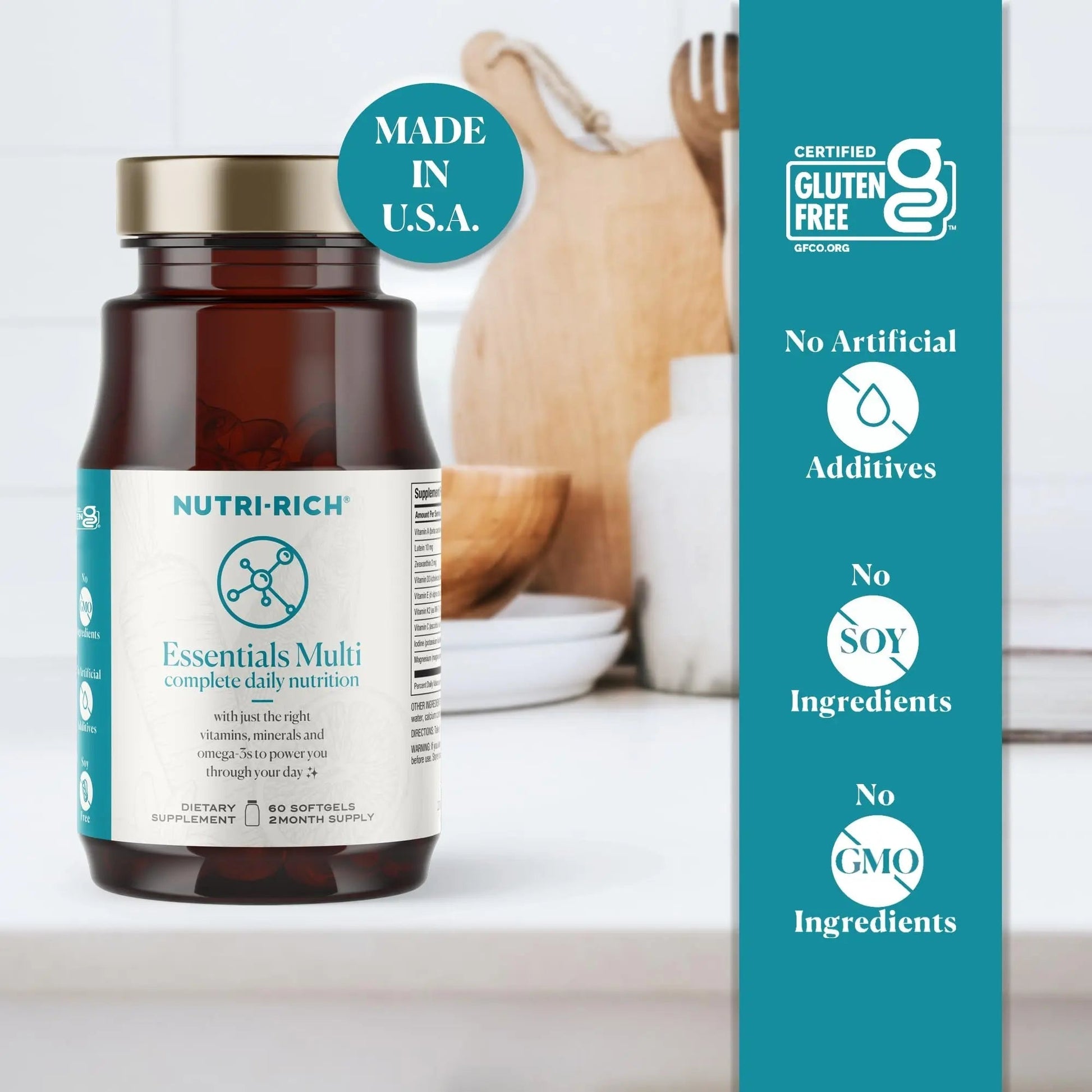 Nutri-Rich Essentials Multi | Multivitamin Supplement with Fish Oil Omega-3 for Men and Women, Supports Energy, Immune Health Nutri-Rich buy supplements canada