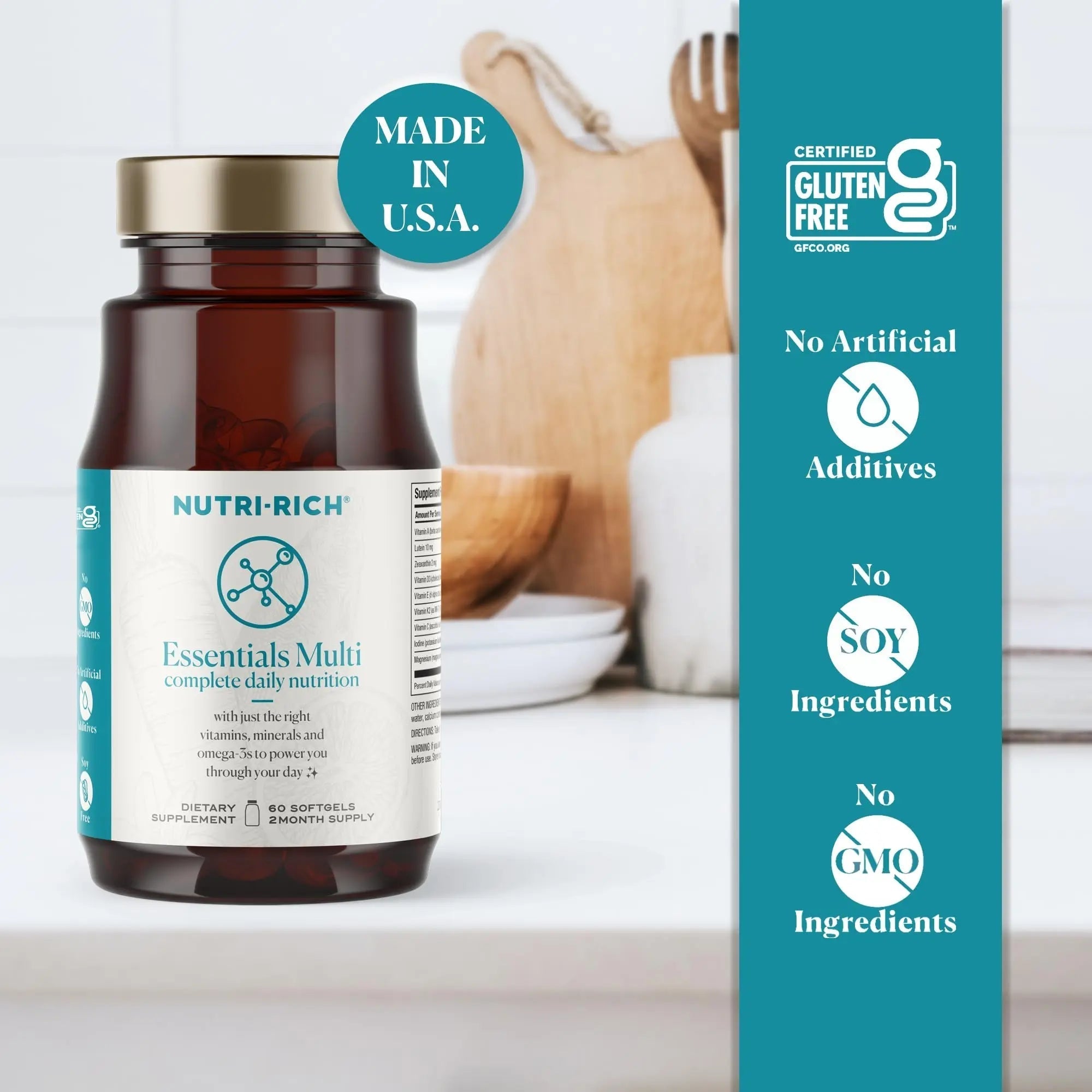 Nutri-Rich Essentials Multi | Multivitamin Supplement with Fish Oil Omega-3 for Men and Women, Supports Energy, Immune Health Nutri-Rich buy supplements canada