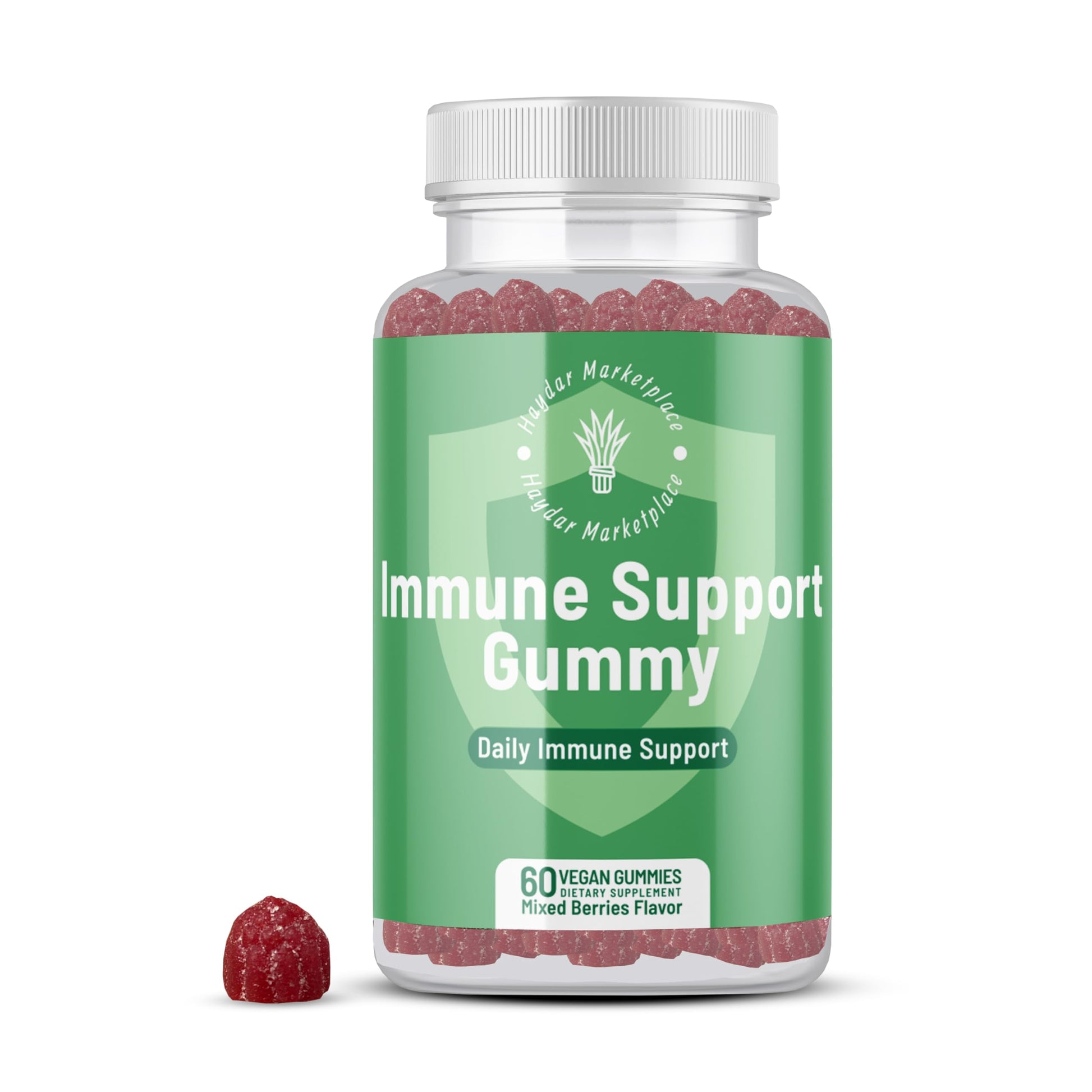 Haydar Marketplace Immune Boosters for Adults - Vegan Immune Support Gummies with Vitamins C & D, Zinc, Magnesium, Probiotics Haydar Marketplace buy supplements canada