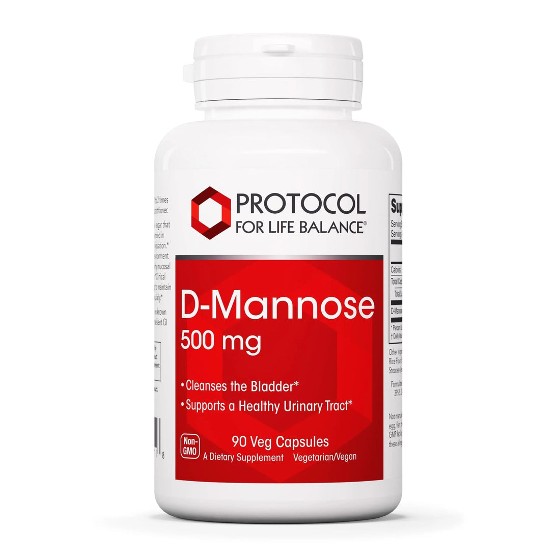 Protocol for Life Balance D-Mannose - 500mg - Bladder Cleanse - Support Healthy Urinary Tract* - For Men & Women - Kosher & Non-GMO - 90 Veg Capsules PROTOCOL FOR LIFE BALANCE buy supplements canada