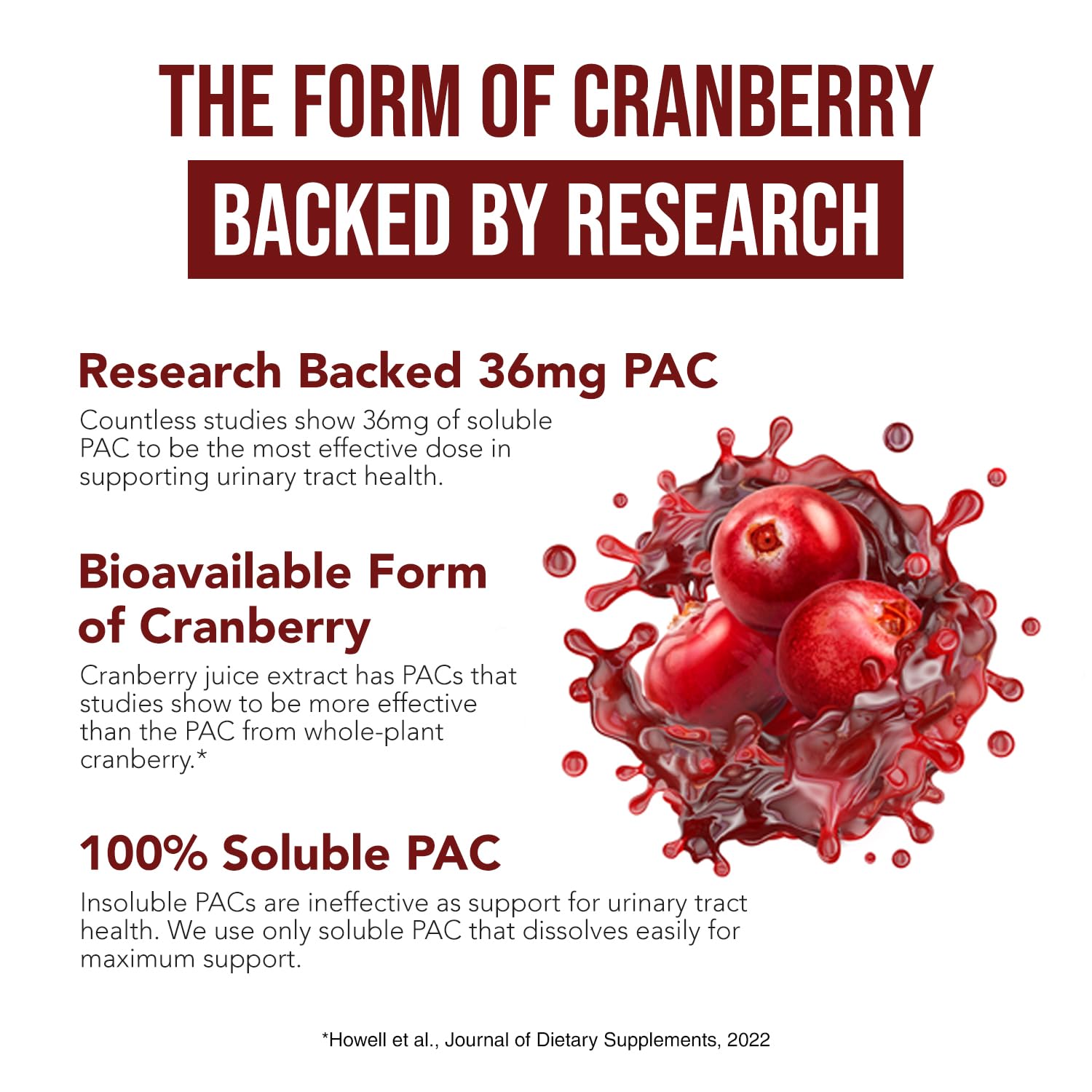 CranEaze®: Cranberry Juice Extract Plus D-Mannose – 36 mg PAC, 100% Soluble PAC - Supports Urinary Tract Health – Most Effective Cranberry Pills for Women, Triquetra Health buy supplements canada