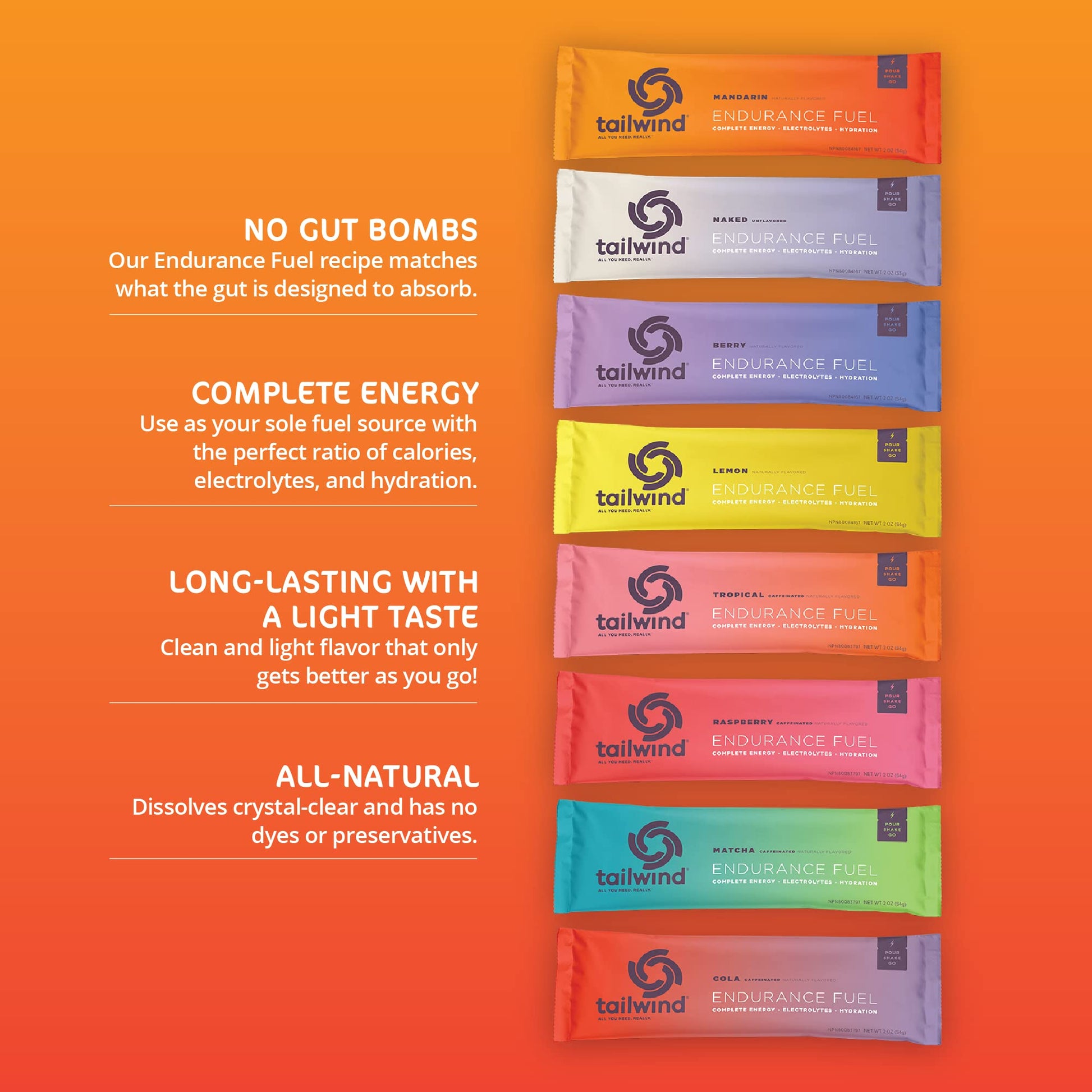 Tailwind Grab-and-Go Endurance Fuel Single Serve Assorted Flavors Tailwind Nutrition buy supplements canada