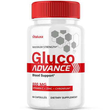 Gluco Advance Capsules, Gluco Advanced Blood Support Supplement GlucoAdvance Pills for Joints, GlucoseAdvance Premium Blend Flow Balance All Natural Formula Overall Health Wellness (60 Capsules) Vitaluxa buy supplements canada