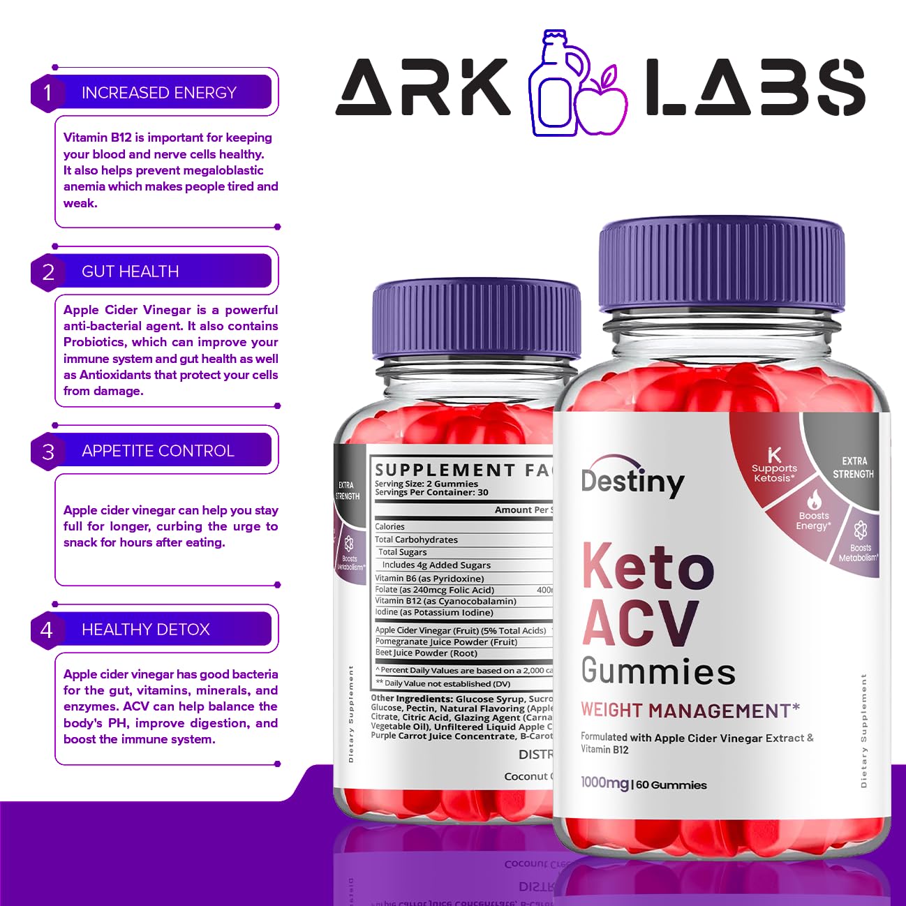 Destiny Keto ACV Gummies, Destiny Keto ACV Gummies Advanced 1000MG - Destiny Keto Ark Labs buy supplements canada
