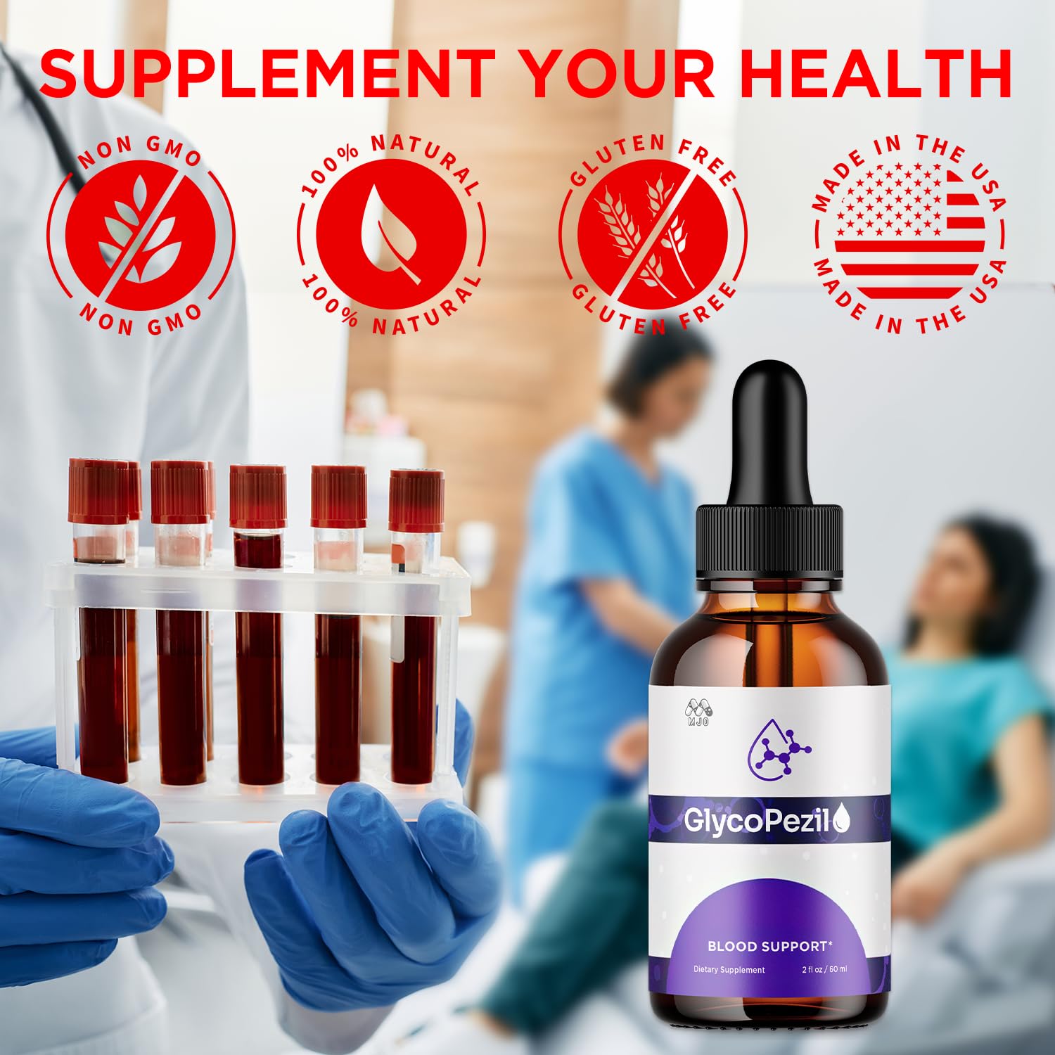 (3 Pack) Glycopezil Drops, Official Glycopezil Blood Health Support Drops with All Natural Ingredients, Advanced Health & Wellness Support Formula with Premium Vitamins for Women & Men (90 Servings) MJO buy supplements canada