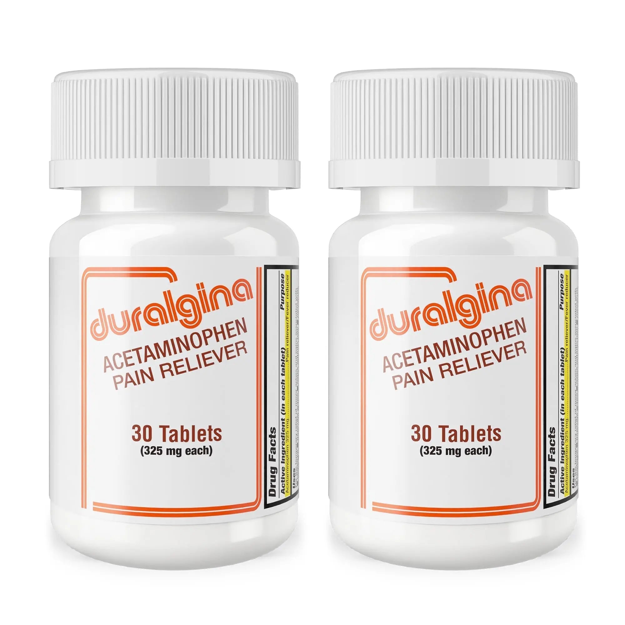 DURALGINA Acetaminophen Tablets | for Headache, Muscle Aches, Menstrual Cramps, Back Pain, Toothaches, Fever Reducer, Fast-Acting, Gentle on Stomach, Safe for Adults and Teens 12+, 30 Count, 2-Pack DURALGINA buy supplements canada