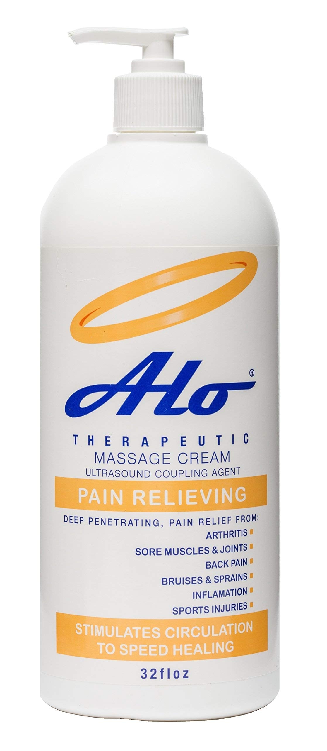 ALO Pain Relief Cream Therapy(32 oz with Pump) for Arthritis, Back Pain, Sciatica, Plantar Fasciitis, Tennis Elbow, Sore Muscles & Joints Inflammation - Working Out Aches, Acute Pain and Chronic Pain ALO Pain Relief Cream buy supplements canada