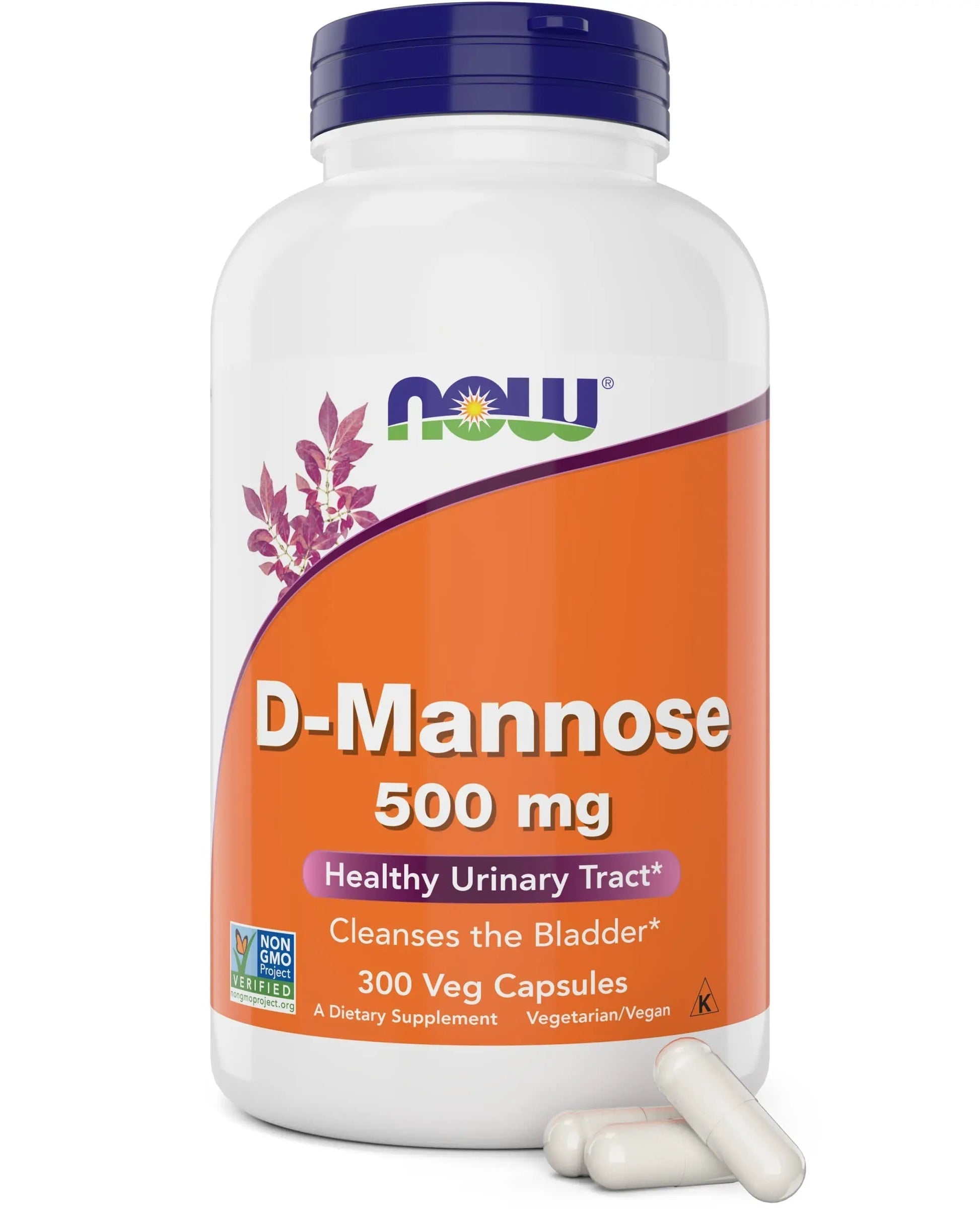 Now D-Mannose 500 mg, 300 Capsules - Vegan, Non GMO Supplement for Women and Men - Supports Healthy Urinary Tract, Cleanses The Bladder NOW Foods buy supplements canada