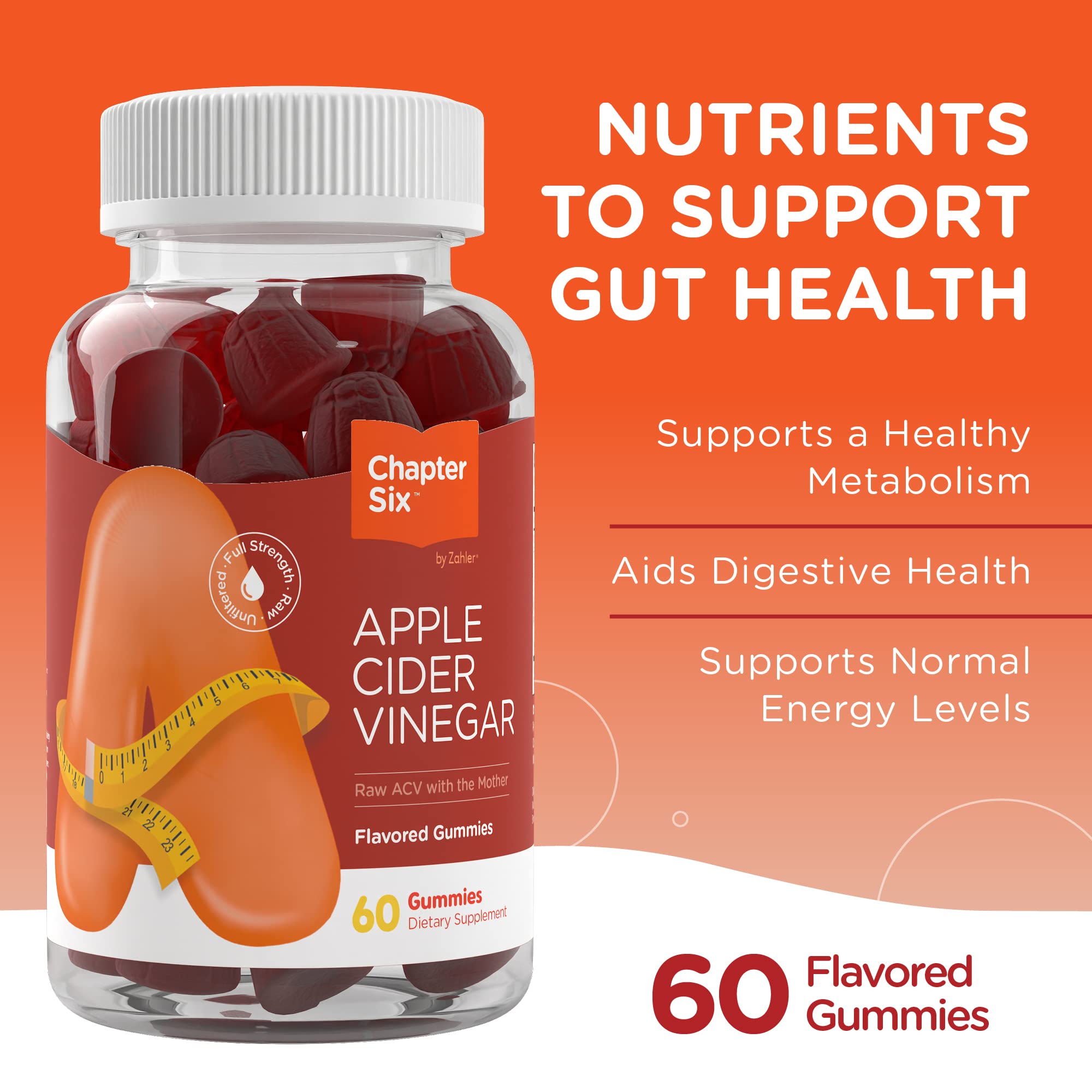 Zahler - Apple Cider Vinegar Gummies Kosher & Delicious ACV for Women Men Raw Zahler buy supplements canada