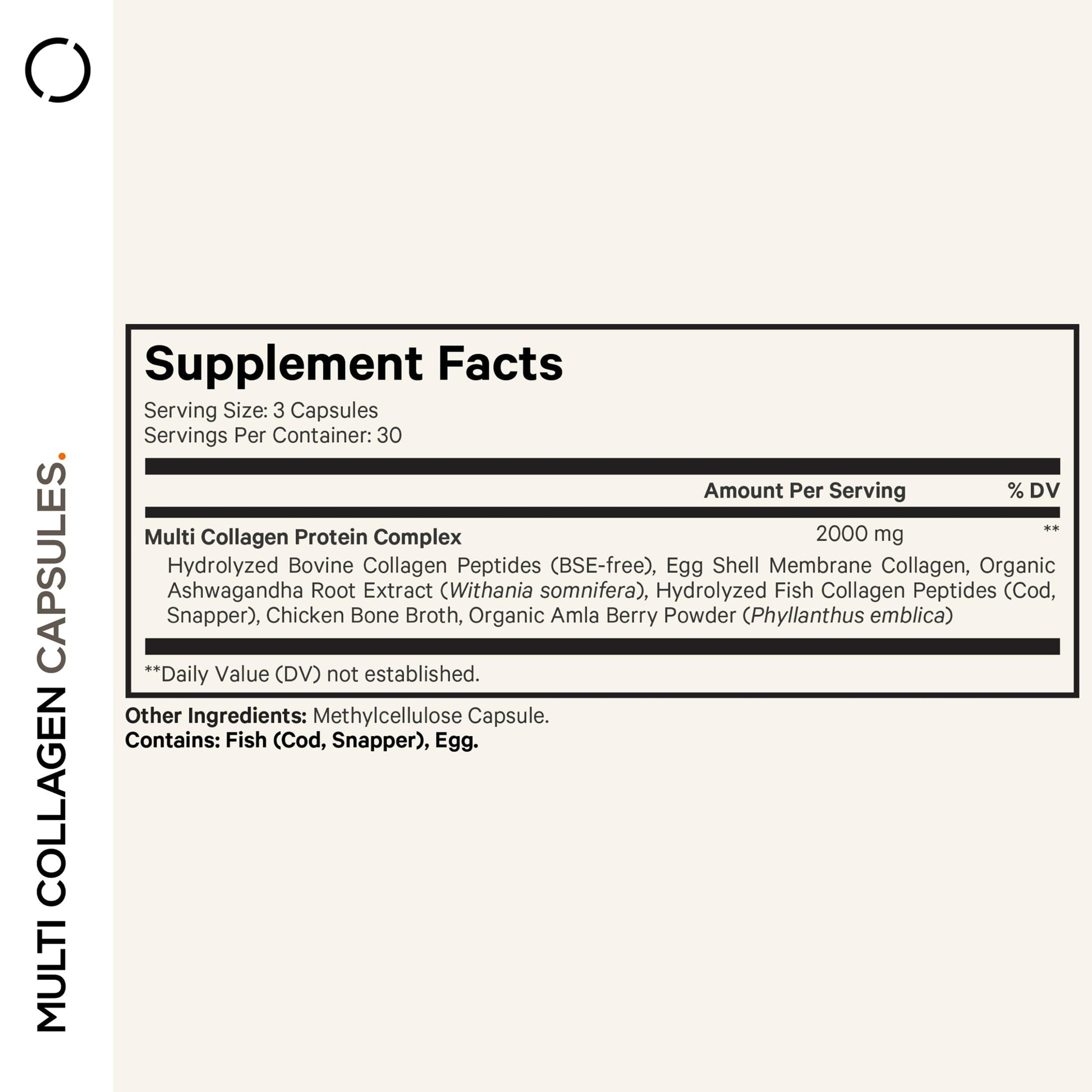 Codeage Multi Collagen Peptides Protein Capsules, 5 Collagen Types, Grass-Fed & Hydrolyzed Bovine Collagen Pills Supplement, Ashwagandha, Amla Berry Vitamins, Collagen Peptides - 90 Capsules Codeage buy supplements canada