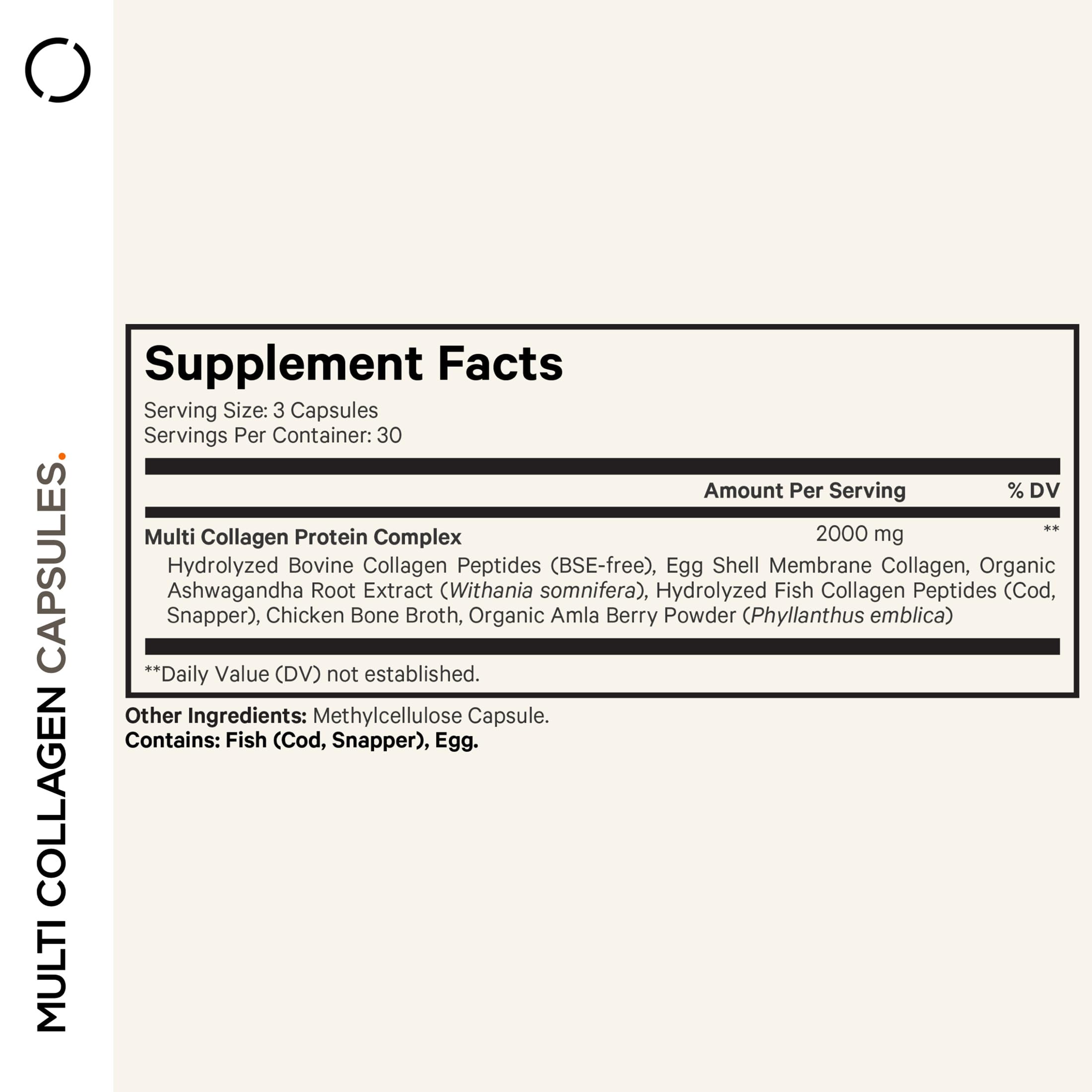Codeage Multi Collagen Peptides Protein Capsules, 5 Collagen Types, Grass-Fed & Hydrolyzed Bovine Collagen Pills Supplement, Ashwagandha, Amla Berry Vitamins, Collagen Peptides - 90 Capsules Codeage buy supplements canada