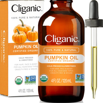 Cliganic Organic Pumpkin Seed Oil, 100% Pure - For Face & Hair | Natural Cold Pressed Unrefined Cliganic buy supplements canada