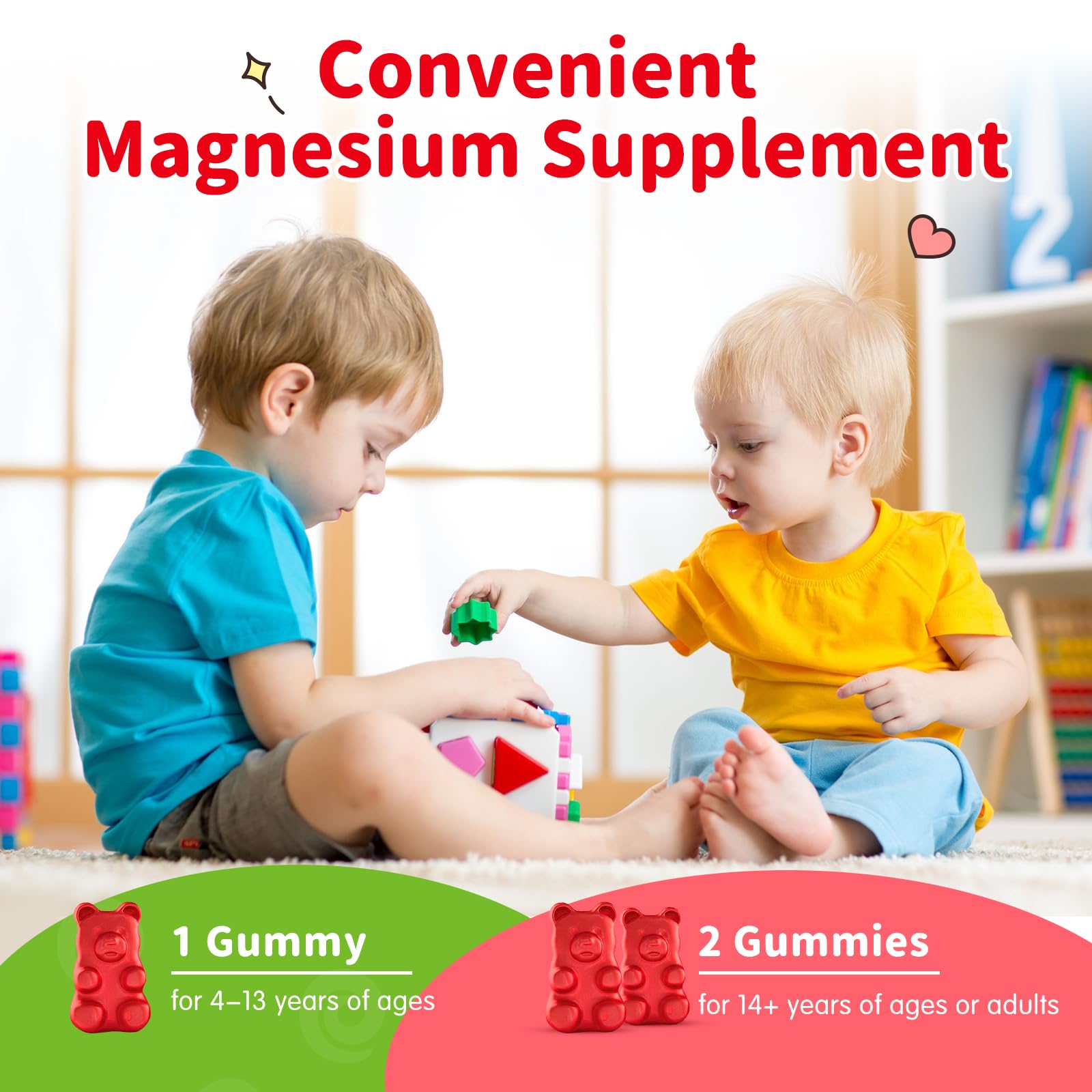 Magnesium Gummies for Kids - Magnesium Glycinate Gummies Supplement with L-Theanine, Vitamin B6, D3 for Kids & Adults Sleep, Calm, Relaxation, Brain, Bones, Sugar Free Strawberry 60ct ReviNutra buy supplements canada