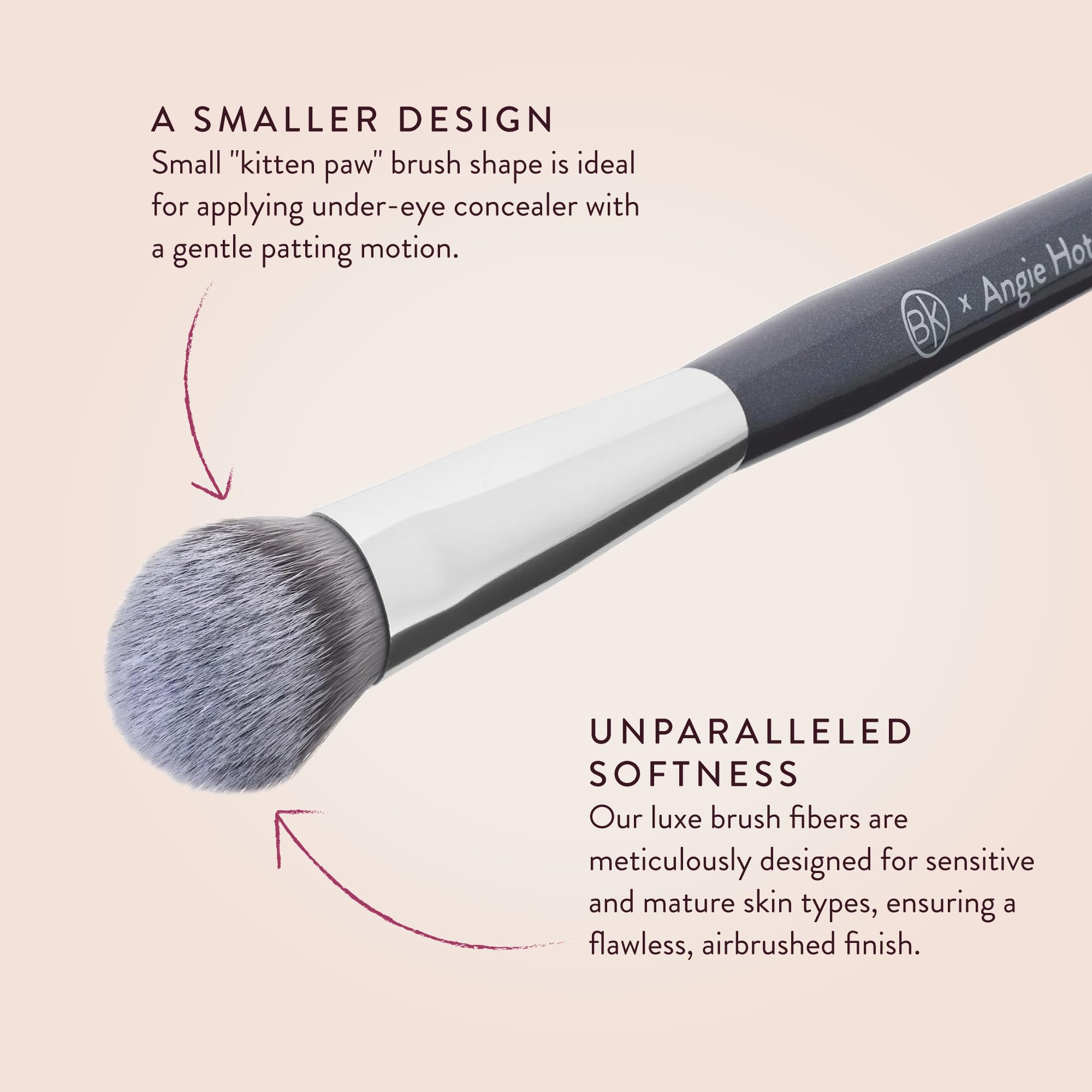 BK BEAUTY BRUSHES - ANGIE HOT & FLASHY A506 CONCEALER - Viral "Kitten Paw" Face Brush - Under-Eye Concealing and Contouring - Makeup Brushes BK BEAUTY buy supplements canada