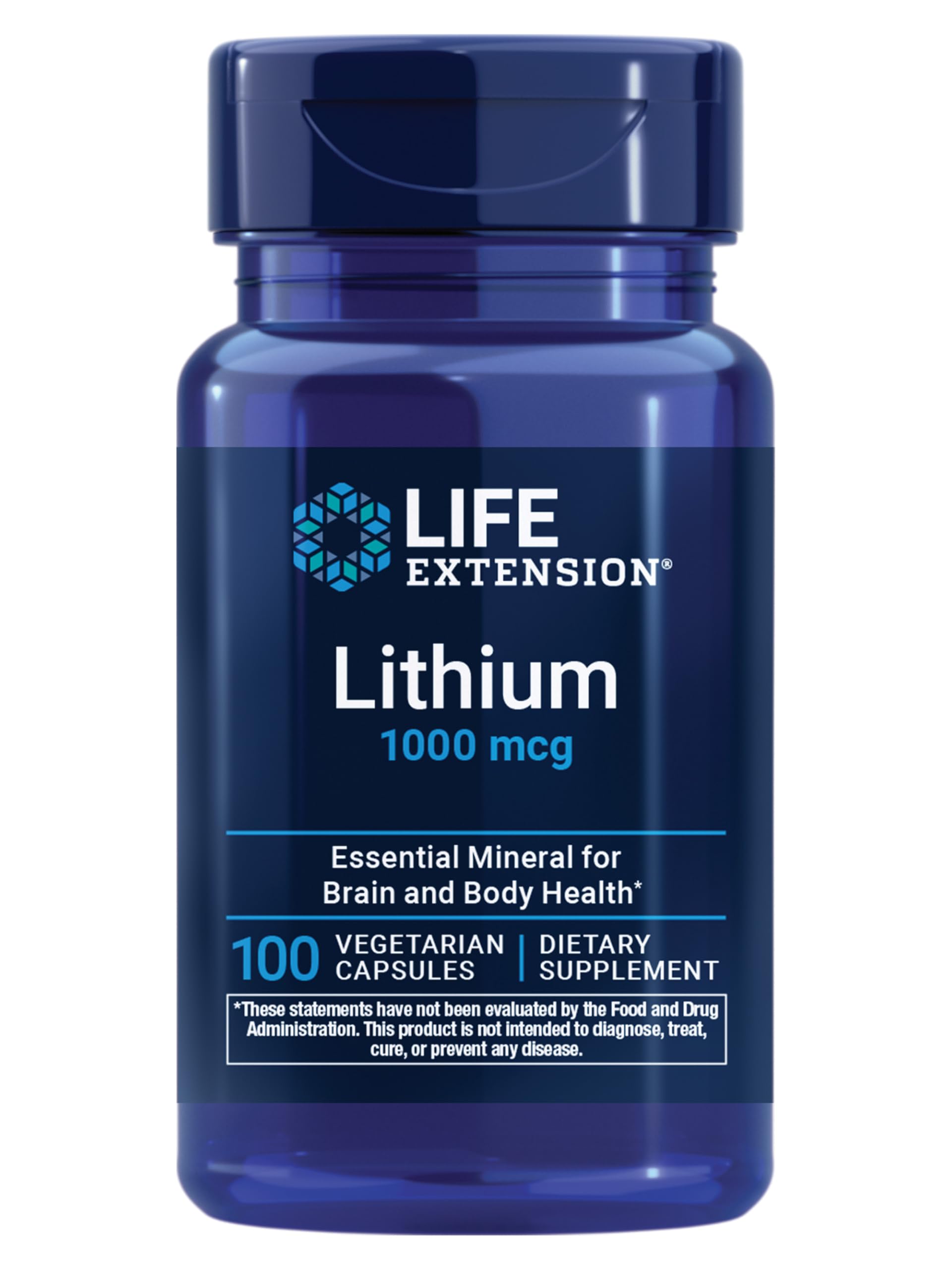 Life Extension Lithium, 1000 mcg – Lithium Orotate – Helps Maintain Cognitive Function & Memory – Low-Dose Formula – Non-GMO, Gluten-Free, Life Extension buy supplements canada