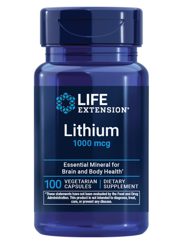 Life Extension Lithium, 1000 mcg – Lithium Orotate – Helps Maintain Cognitive Function & Memory – Low-Dose Formula – Non-GMO, Gluten-Free, Life Extension buy supplements canada