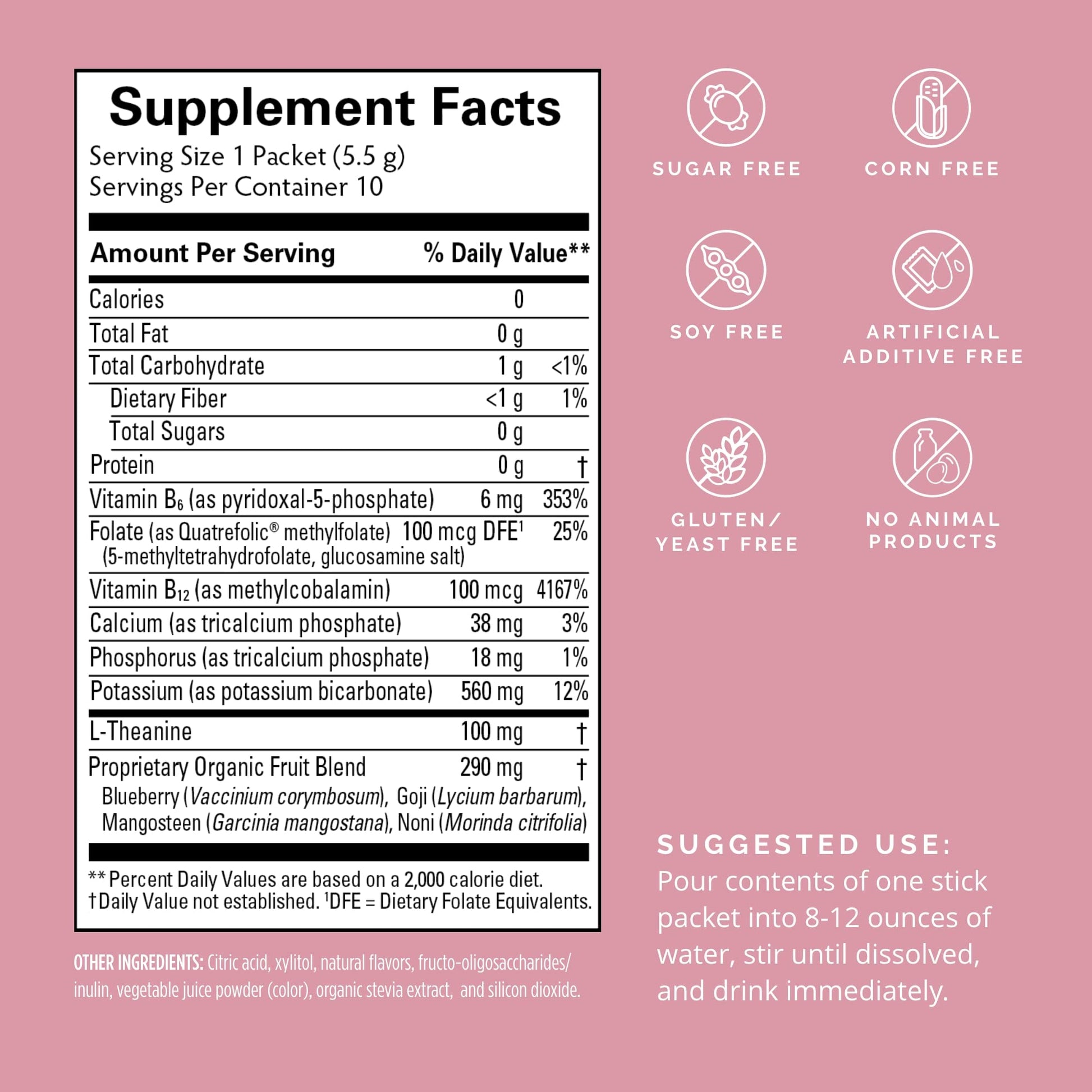 BRAINMD Dr Amen Brain Boost On The Go - 10 Packets, Berry Flavor - Nootropic Drink Powder, Promotes Focus, Clarity & Mental Energy - Caffeine Free, Gluten Free - 10 Servings BRAINMD buy supplements canada