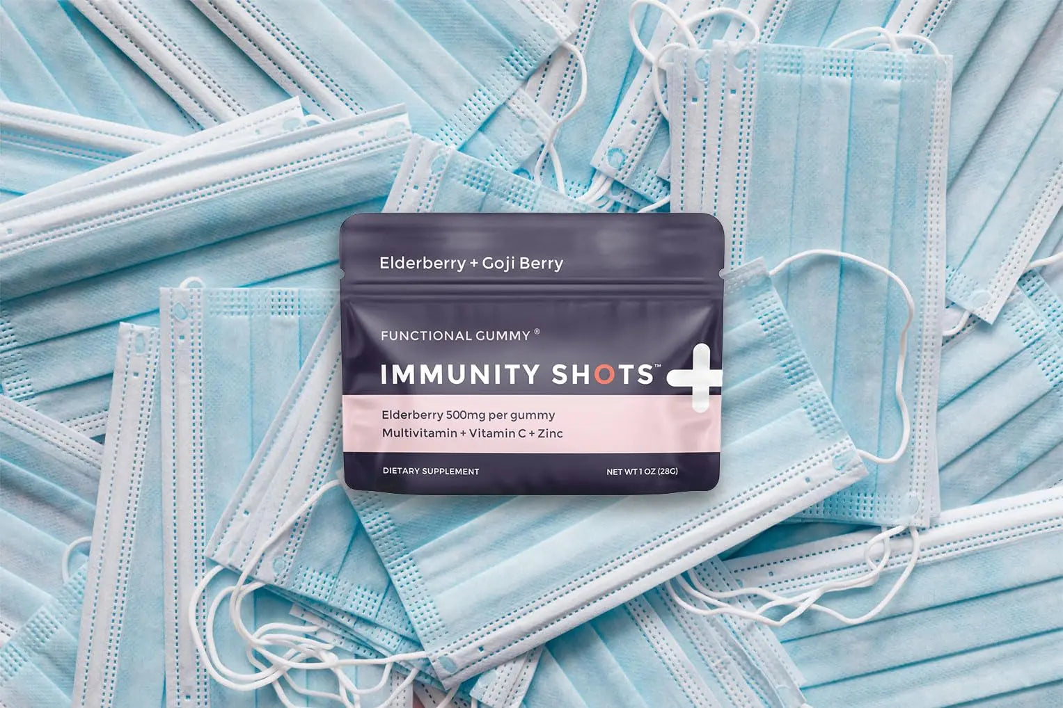 SGC Immunity Shots - Elderberry and Goji Berry 500mg Multivitamin Gummies (12-Packs, 4 Per Pack) Immune System Support Supplement SGC buy supplements canada