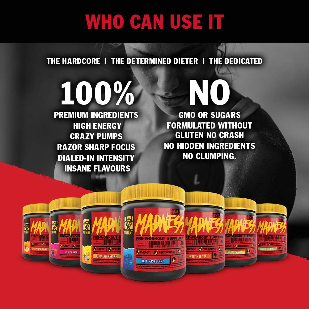 Mutant Madness - Redefines The Pre-Workout Experience and Takes it to a Whole New Mutant buy supplements canada