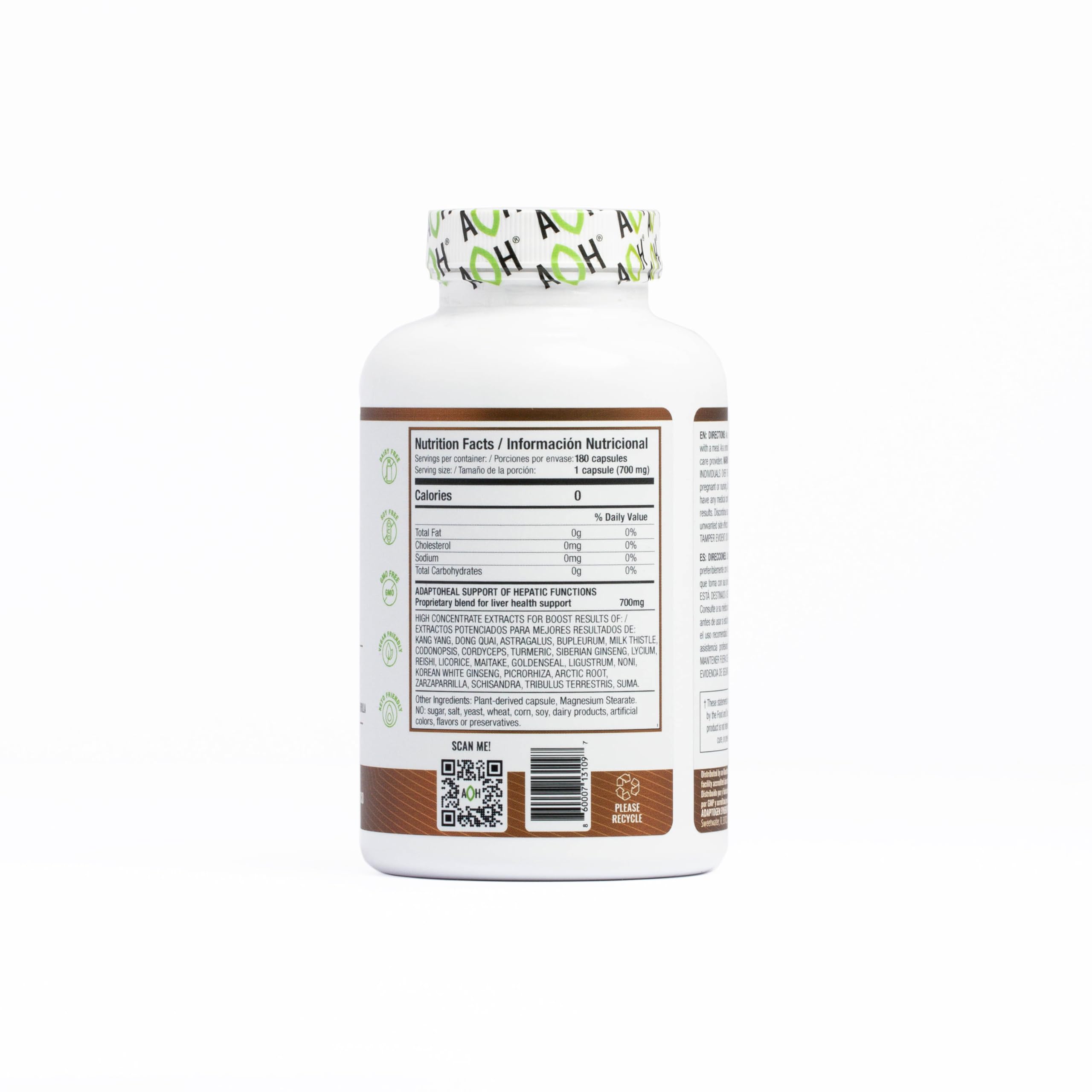 ADAPTOHEAL Milk Thistle, Turmeric and Astragalus Complex – Liverheal Herbal Liver Cleanse and Detox Formula with Artichoke and Schisandra Extracts – High-Potency Plant Blend (180 Capsules) ADAPTOHEAL buy supplements canada
