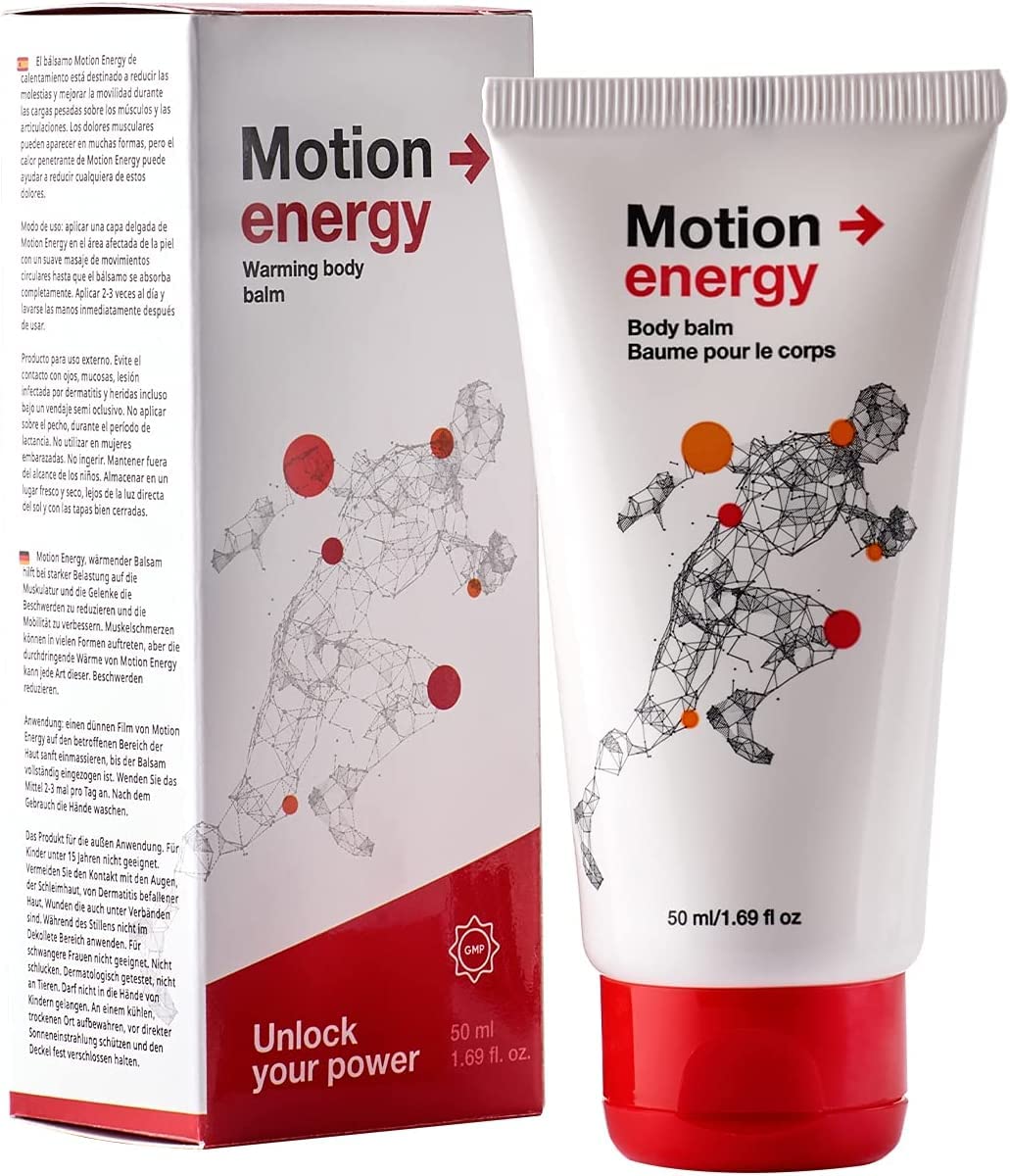 Motion Energy - Body Balm | Eucalyptus, Rosemary, Cinnamon Essential Oils & Ginger | 50 ml | 1 Pack Motion Energy buy supplements canada