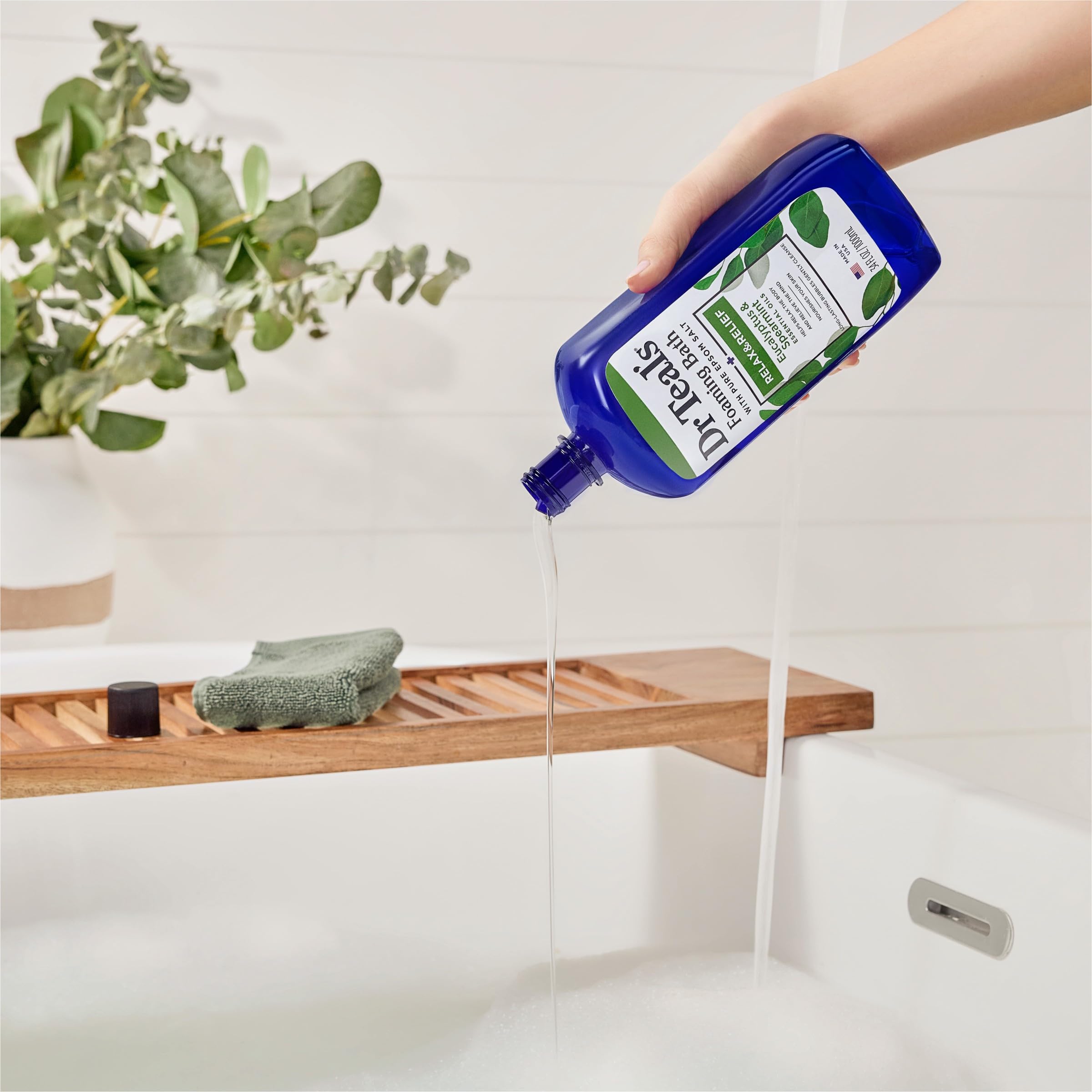 Dr Teal's Foaming Bath with Pure Epsom Salt, Relax & Relief with Eucalyptus & Spearmint Dr Teal's buy supplements canada