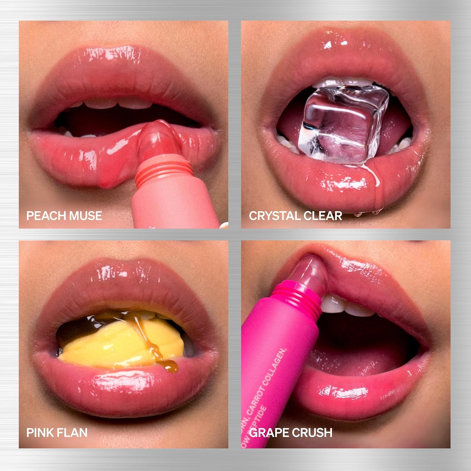 KNEMO LipLock Jelly Serum for Dry Lips, Long-Lasting, Hydrating, Plumping, Glossy Mask with Rose PDRN, Carrot Collagen, Pillow Peptide, Moisturizing Tinted Lip Balm. (Crystal Clear) KNEMO buy supplements canada