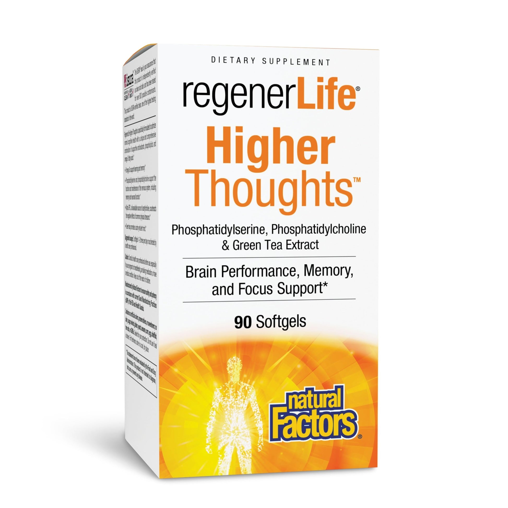 Natural Factors Higher Thoughts - Supports Cognitive & Cardiovascular Health* - Fish Oil, Fatty Acids, EPA, DHA & More - 90 Softgels Natural Factors buy supplements canada