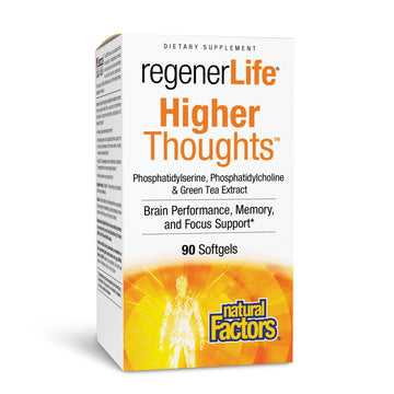Natural Factors Higher Thoughts - Supports Cognitive & Cardiovascular Health* - Fish Oil, Fatty Acids, EPA, DHA & More - 90 Softgels Natural Factors buy supplements canada
