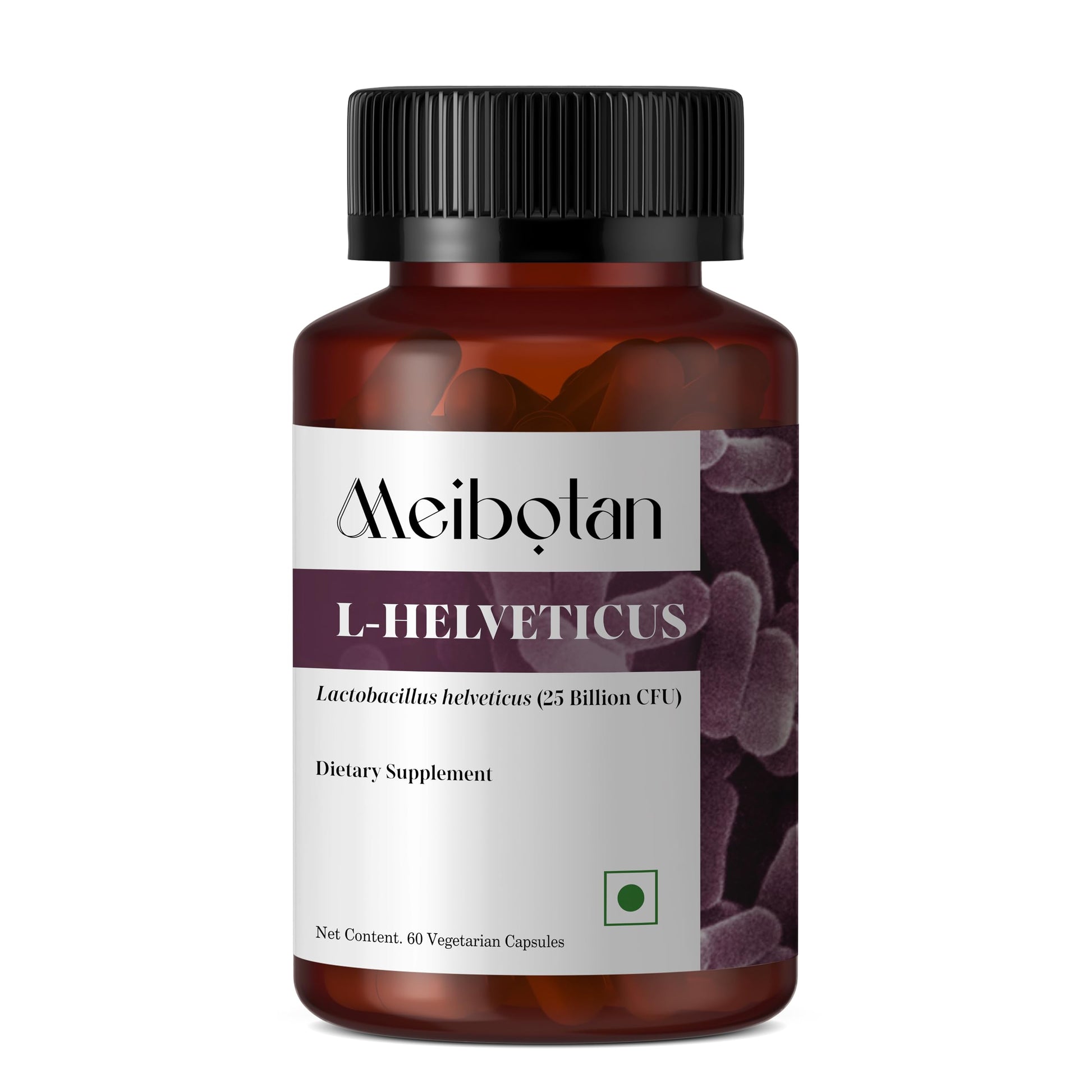 MEIBOTAN L-Helveticus Probiotic Bacteria with 25 Billion CFU for Women & Men, Helps Digestion, Nutrient Absorption and Fight Bad Bacterias - 60 Veggie Capsules MEIBOTAN buy supplements canada
