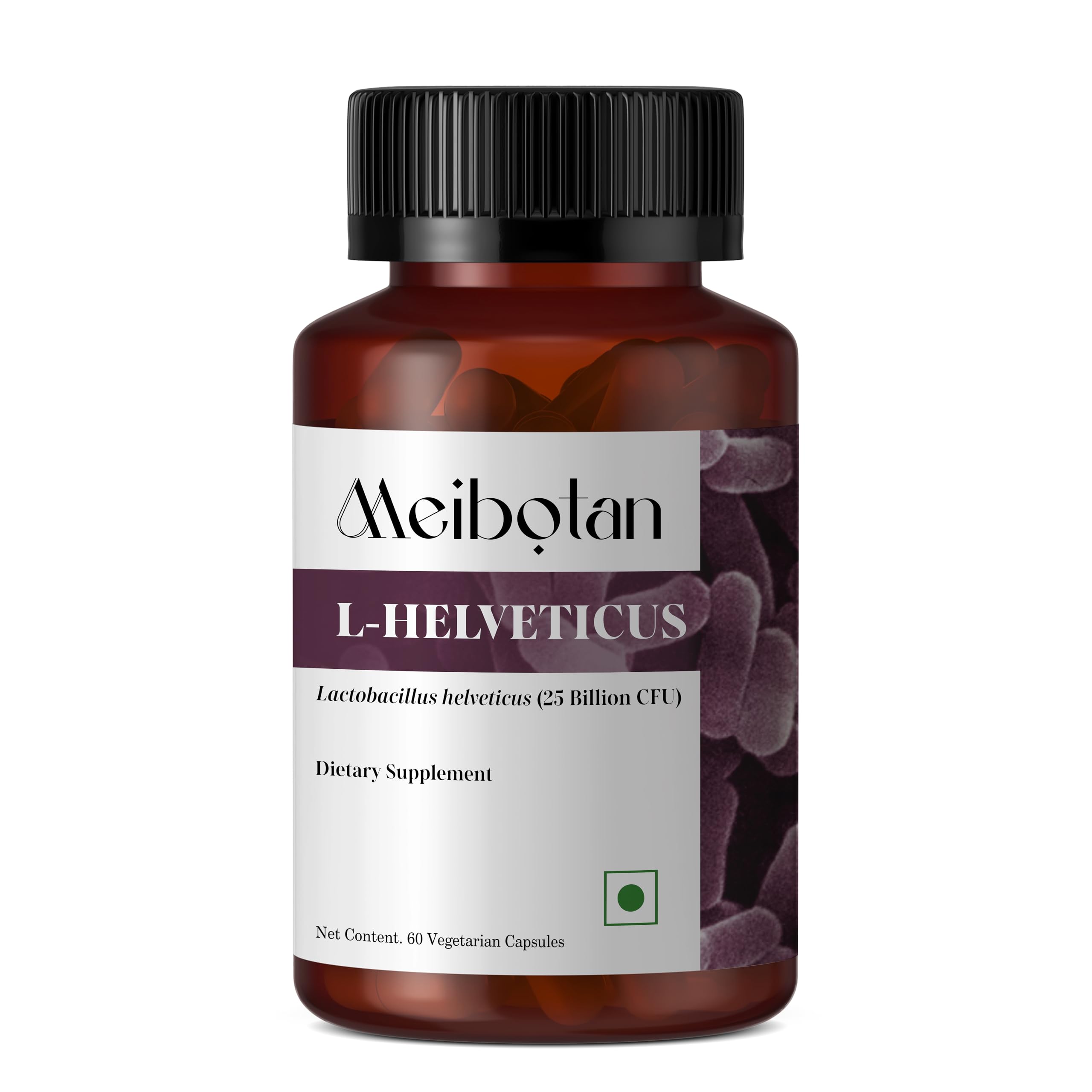 MEIBOTAN L-Helveticus Probiotic Bacteria with 25 Billion CFU for Women & Men, Helps Digestion, Nutrient Absorption and Fight Bad Bacterias - 60 Veggie Capsules MEIBOTAN buy supplements canada