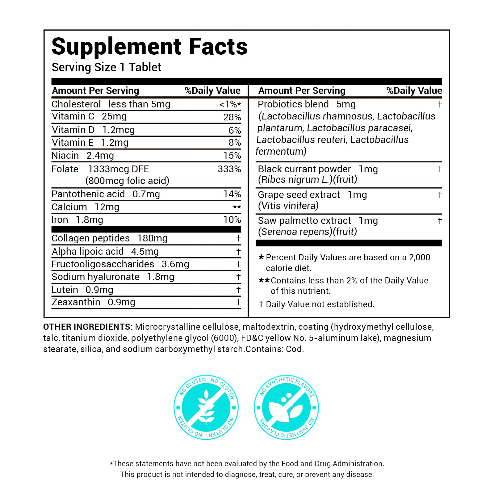 DrBioCare Collagen Peptides for Women, Beauty Vitamin & Mineral Supplement,Contains Vitamin D3, Probiotics for Women & Collagen Peptides,Vitamin B Complex,Vitamin E 180 Tablets DrBioCare buy supplements canada