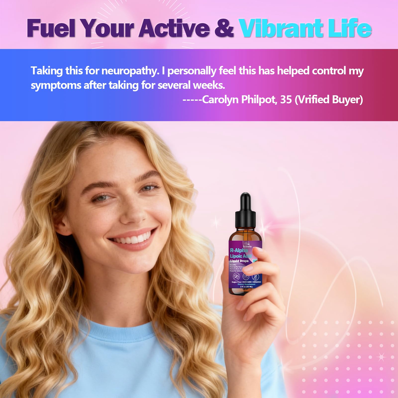 R Alpha Lipoic Acid 600mg Liquid Drops for Neuropathy, Advanced 11-in-1 Stabilized R-ALA Supplement w. Benfotiamine Acetyl L-Carnitine Vitamin C E for Antioxidant Nerve Brain Energy Health Non GMO Scibalia buy supplements canada