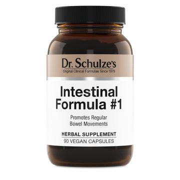 Dr. Schulze's Intestinal Formula #1 - Bowel Movement Supplement for Colon Health Support - Bloating & Constipation Aid - Intestinal Cleanse - All-Natural - Plant-Based - Vegan - 90 Count Dr. Schulze's buy supplements canada