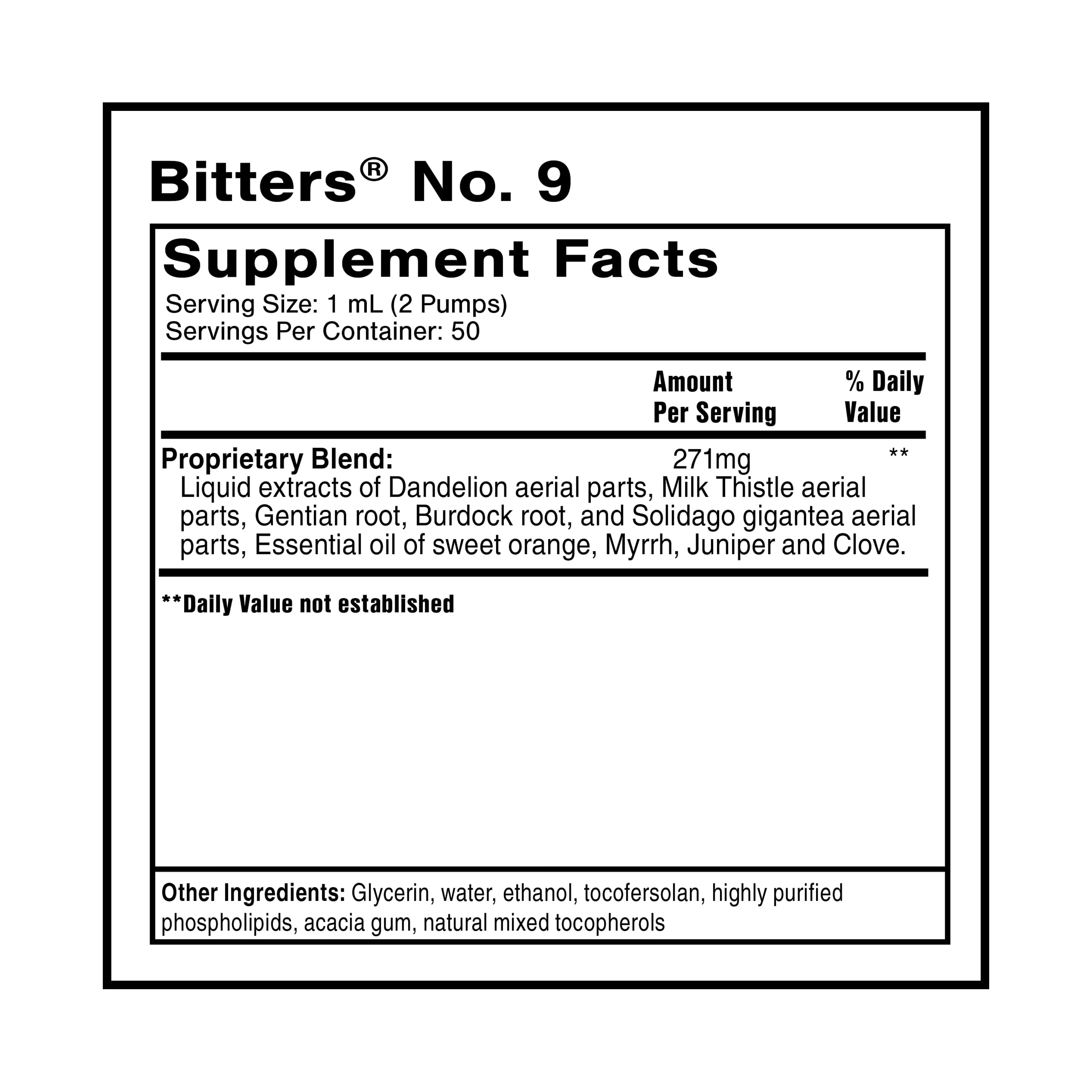 Quicksilver Scientific Dr. Shade's Bitters No. 9 - for Digestion - Fast Acting Liposomal Digestive Bitters with Milk Thistle, Burdock Root & Juniper Essential Oil - Digestive Support (50ml) Quicksilver Scientific buy supplements canada