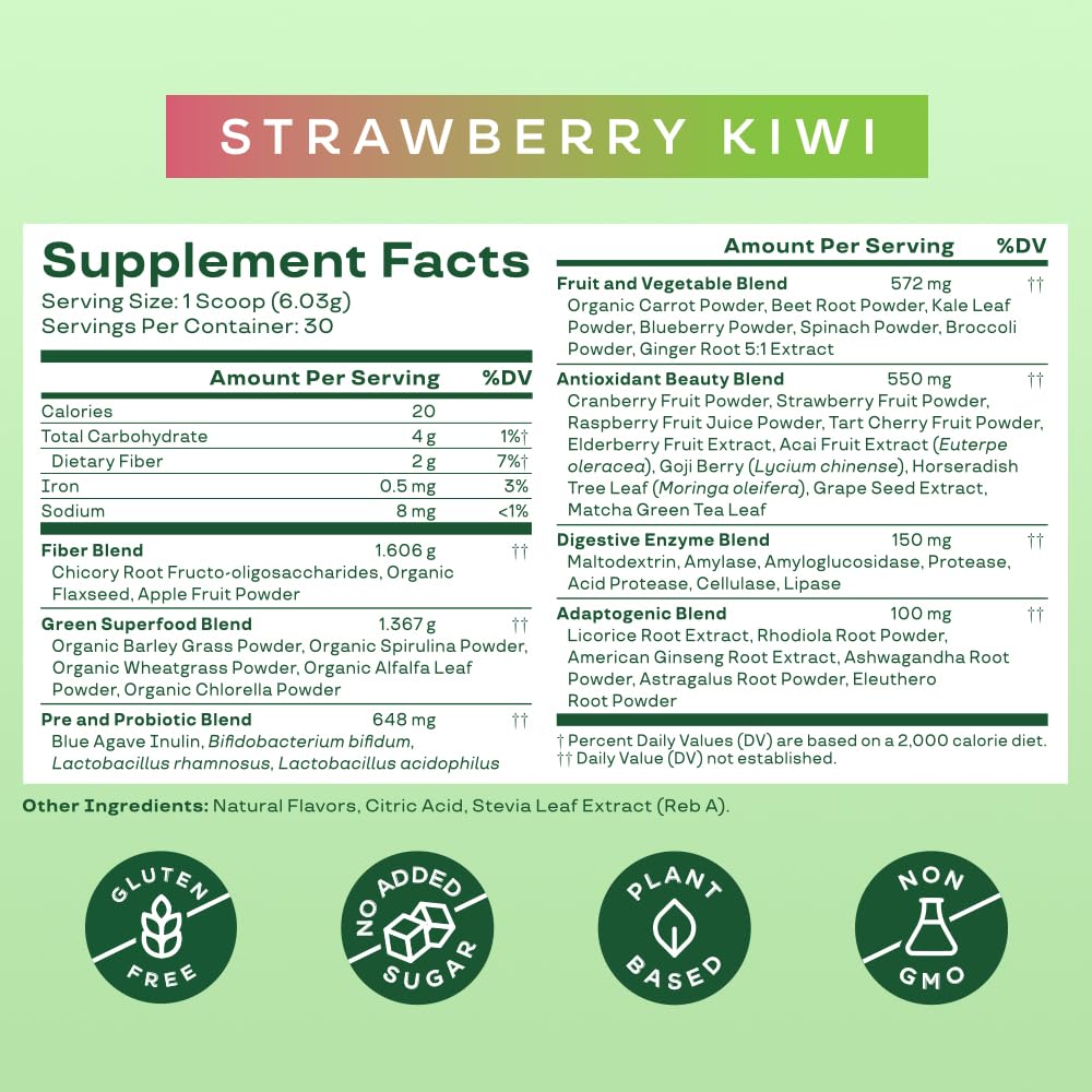 Bloom Nutrition Greens and Superfoods Powder for Digestive Health, Greens Powder Bloom Nutrition buy supplements canada