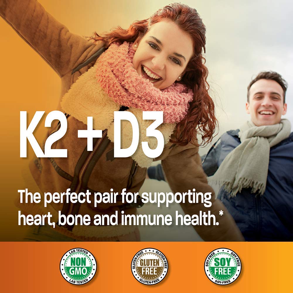 Bronson Vitamin K2 (MK7) with D3 Supplement Non-GMO Formula 5000 IU Vitamin D3 Bronson buy supplements canada
