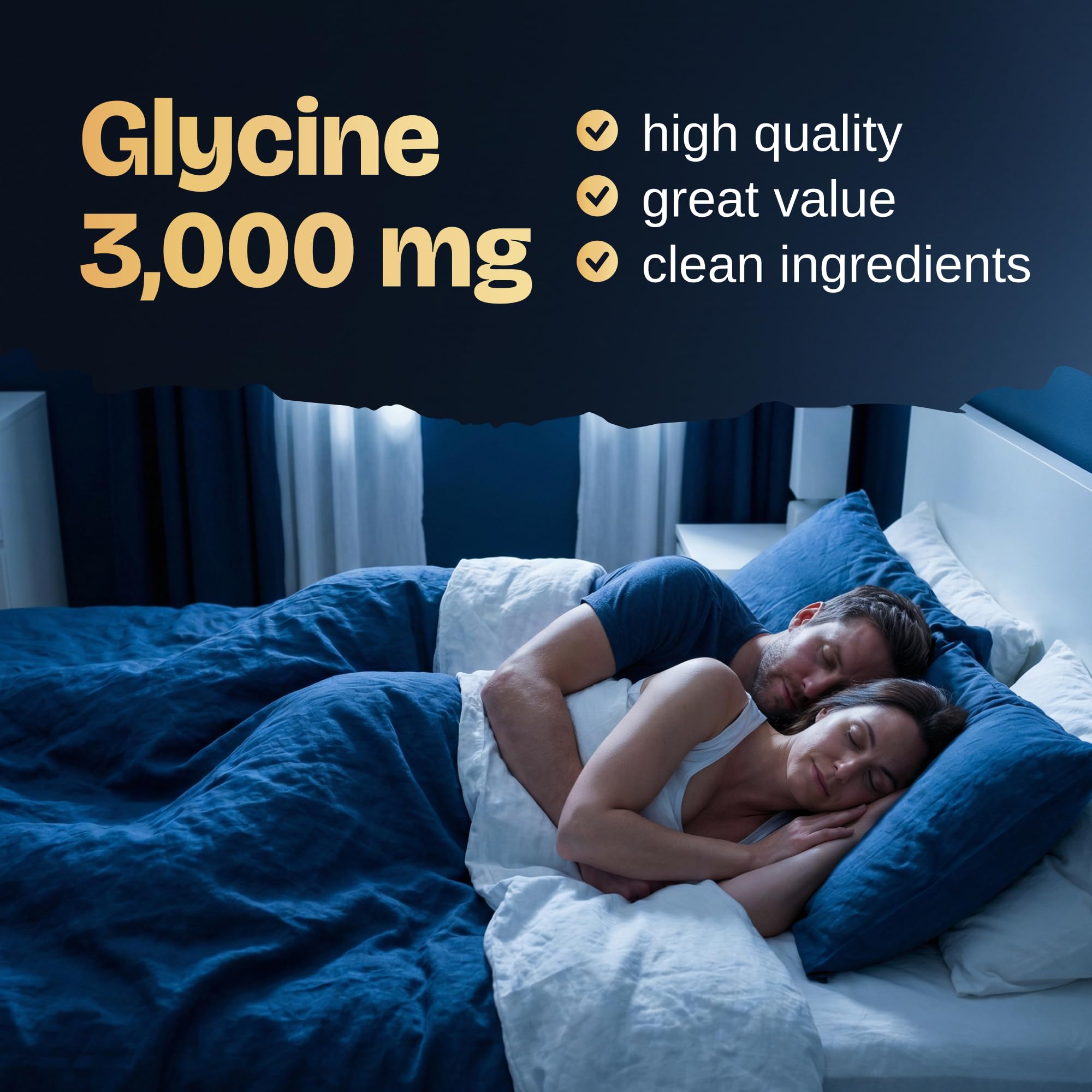 Nocturna Glycine Supplement – 100% Pure 3g Glycine Powder for Sleep, Calm & Recovery – USA Made Sleep Aid for Men & Women – Non-GMO & Completely Natural - 6.3Oz for 60 Servings Nocturna buy supplements canada