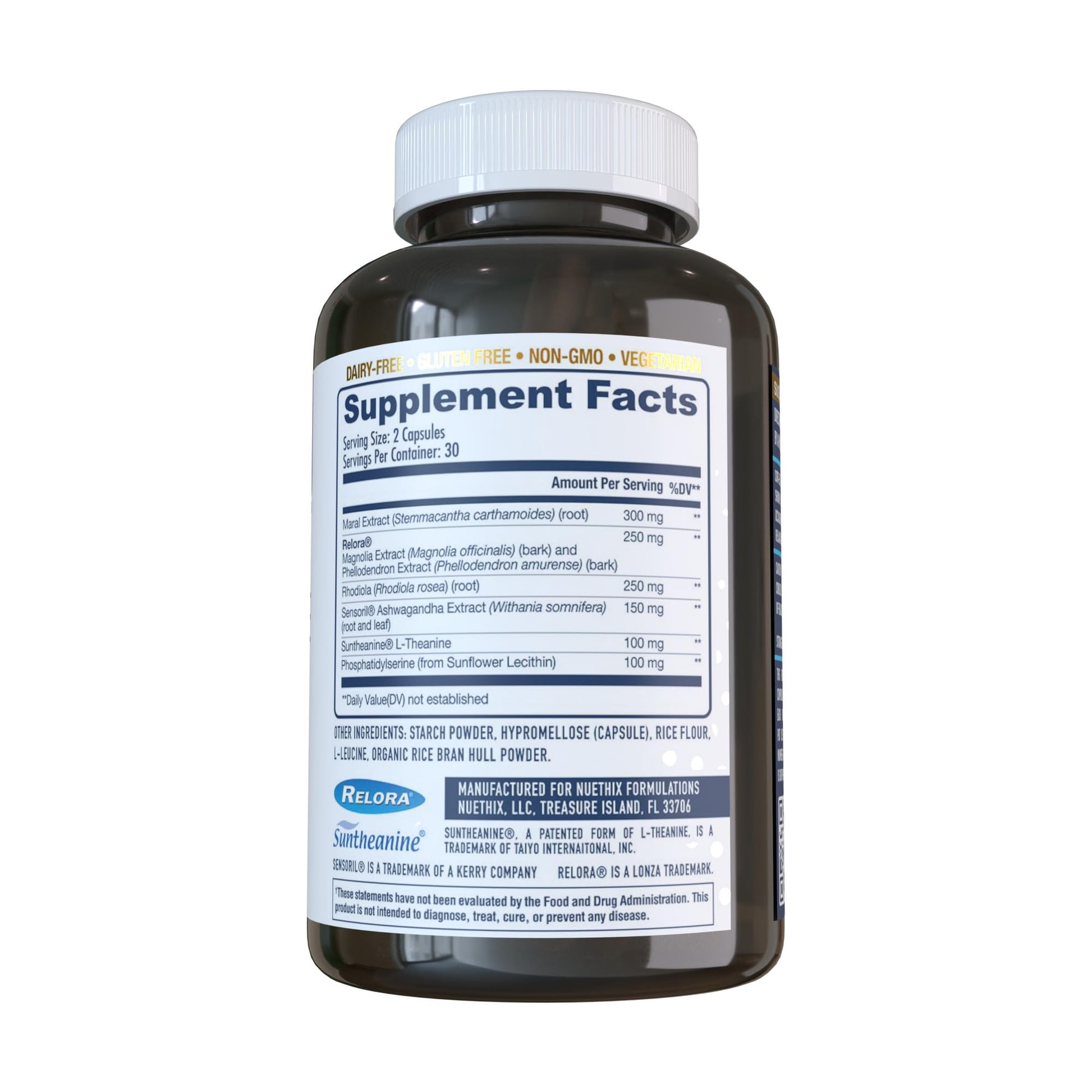 NuEthix Formulations Cort-Eaze - Cortisol Supplement - Health Support Supplement with Ashwagandha, L-Theanine & Rhodiola Rosea - Relaxation and Deep Sleep, 60 Capsules, 30 Servings NuEthix Formulations buy supplements canada