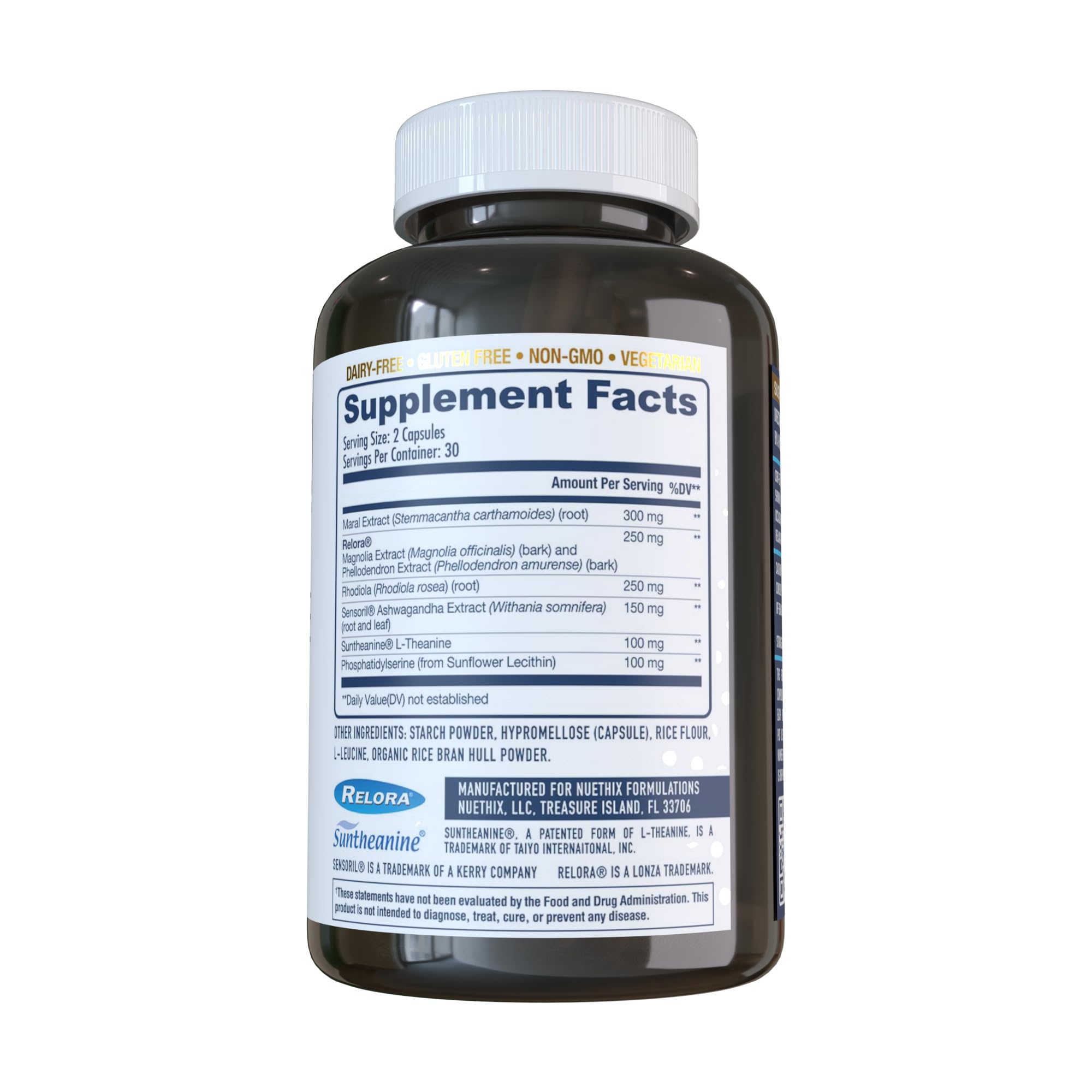 NuEthix Formulations Cort-Eaze - Cortisol Supplement - Health Support Supplement with Ashwagandha, L-Theanine & Rhodiola Rosea - Relaxation and Deep Sleep, 60 Capsules, 30 Servings NuEthix Formulations buy supplements canada