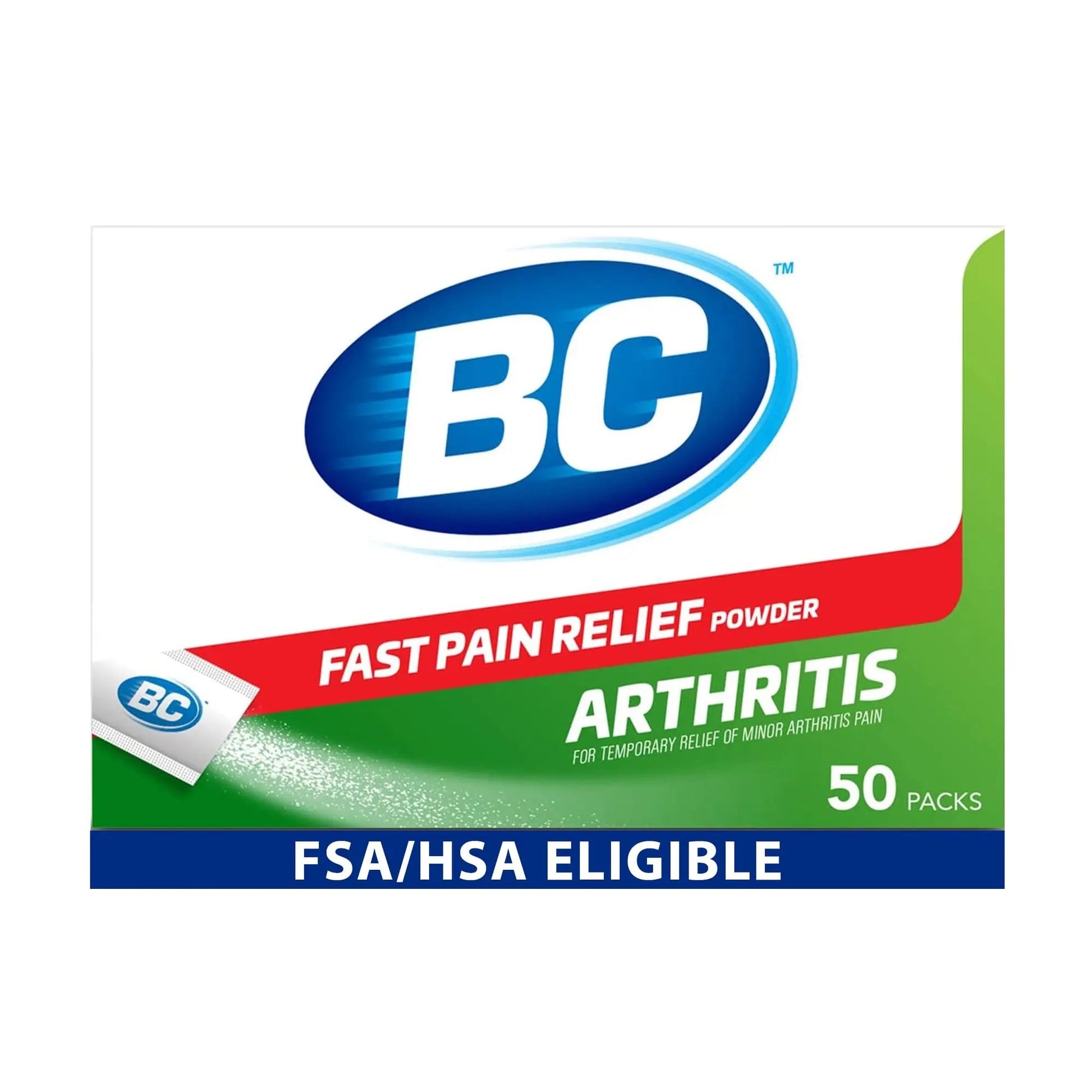 BC Pain Relief Powder, Arthritis Pain, 50 ct (Pack of 1) BC buy supplements canada