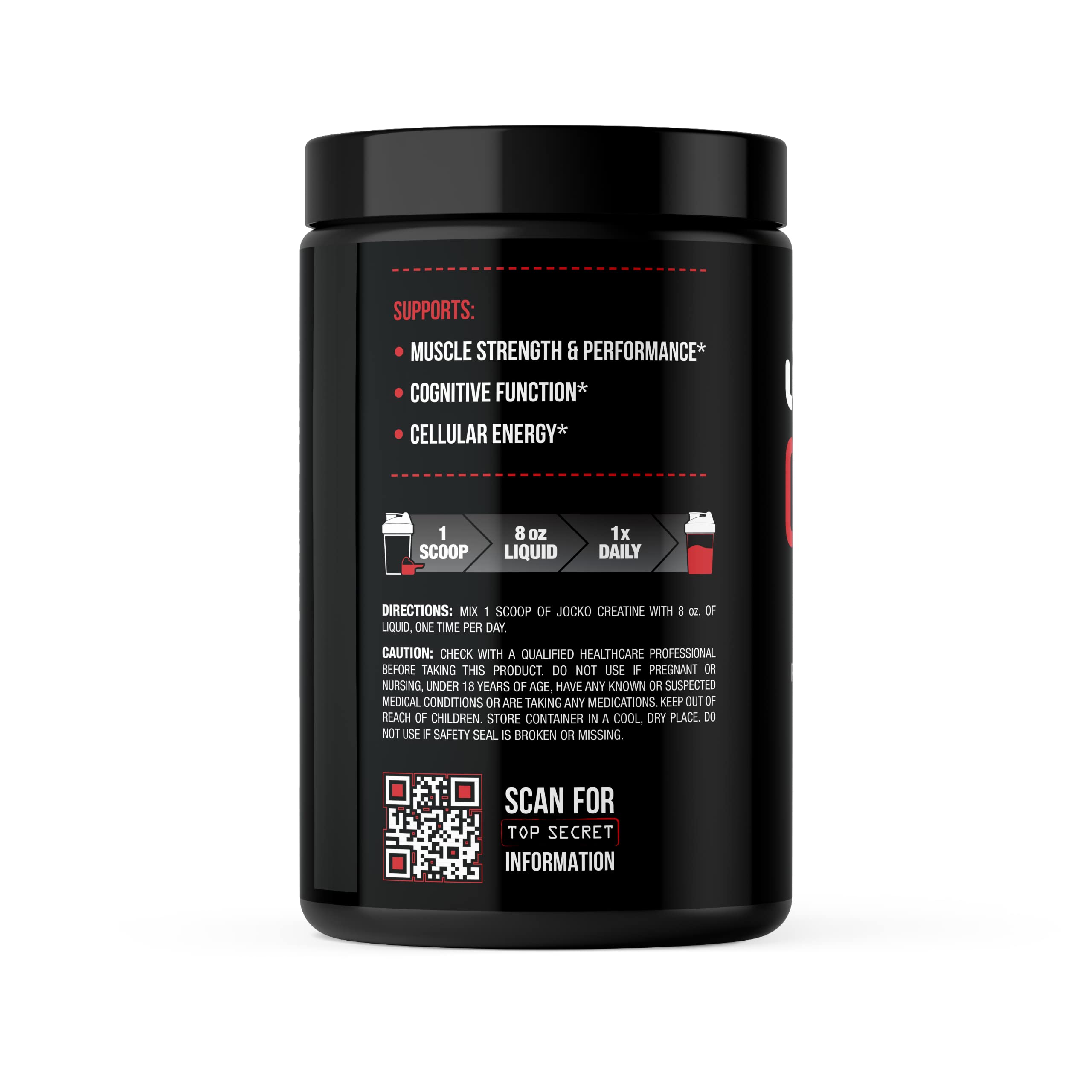 Jocko Fuel Creatine Monohydrate Powder - Creatine for Men & Women, Supplement for Athletic Performance & Muscle Health, 90 Servings 16 oz (Unflavored) (16 OZ JAR) Jocko Fuel buy supplements canada