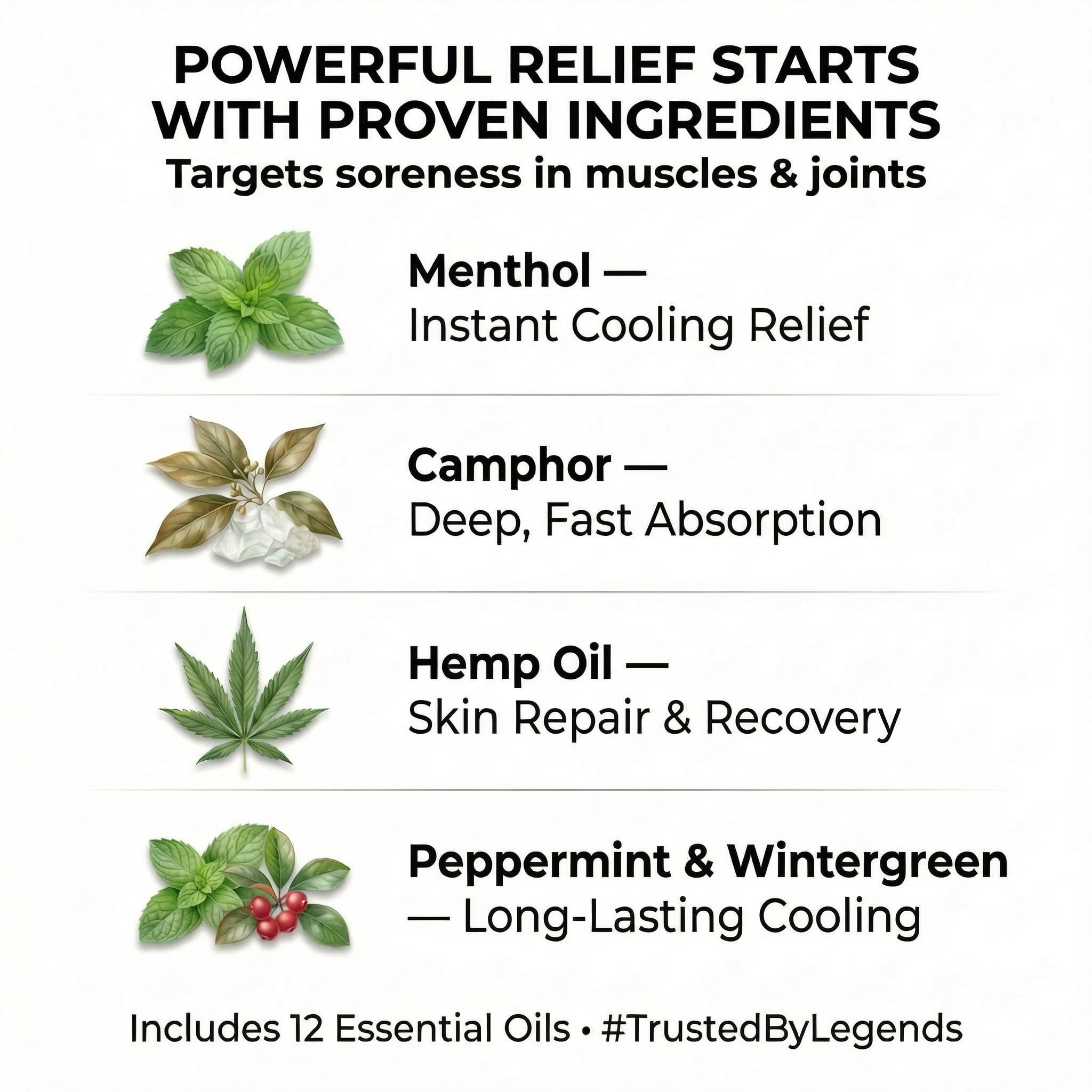 ZEN Hemp Balm 3 Pack – Fast-Acting Pain Relief for Muscles & Joints – Plant-Based Topical – 0.7 oz Each ZEN buy supplements canada