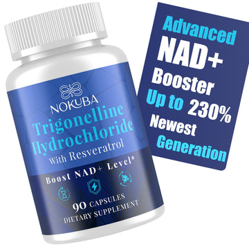 Nokuba NAD Supplement - NMNH Alternative with Trigonelline HCL 500mg & Resveratrol - NAD+ Precursors Plant Extraction - Support Cellular Energy & Healthy Aging & Brain for Women & Men - 90 Capsules Nokuba buy supplements canada
